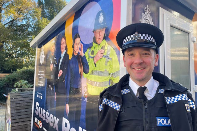 Sussex Police chief inspector Jim Loader said new pods were being installed in the county as part of its hotspot policing drive (PA)