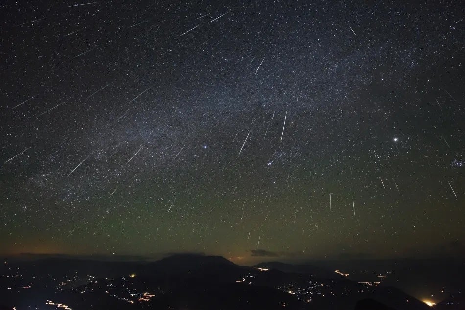 When the Earth passes through these debris trails, the debris collides with our atmosphere, creating streaks in the sky as they disintegrate