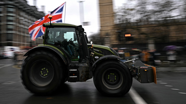 <p>Thousand of farmers descend on Westminster in protest of the ‘tractor tax’ </p>