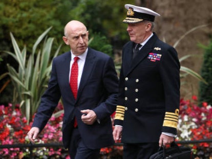 Defence Secretary John Healey and Chief of the Defence Staff, Admiral Sir Tony Radakin