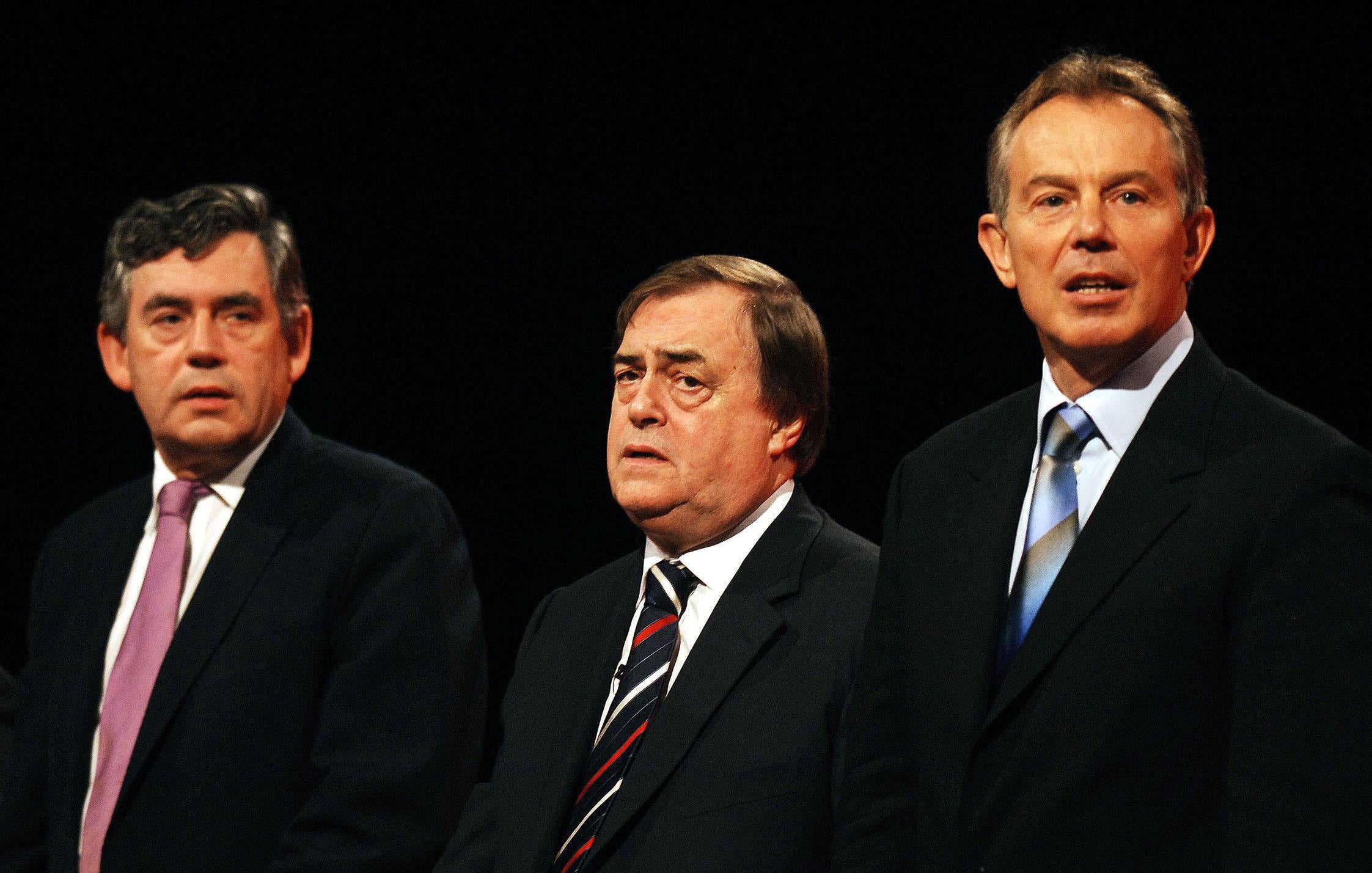 The pair with Gordon Brown at the 2006 Labour Party conference