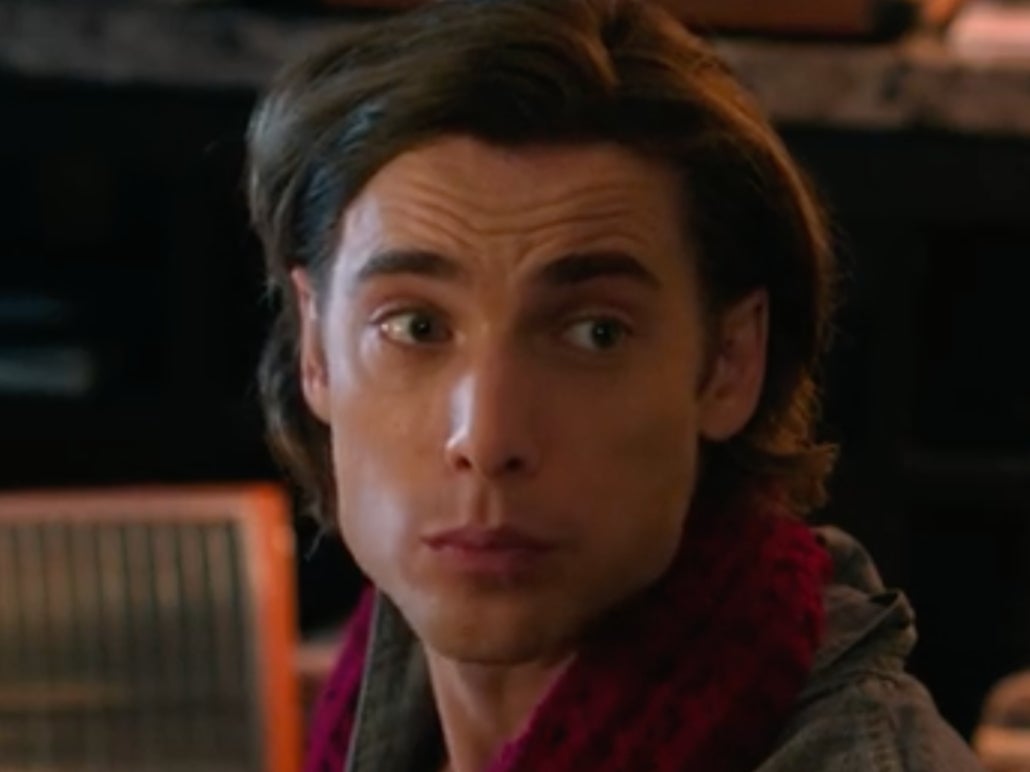 Dustin Milligan in the ‘ludicrous’ but ‘frothy’ Netflix movie ‘Hot Frosty’