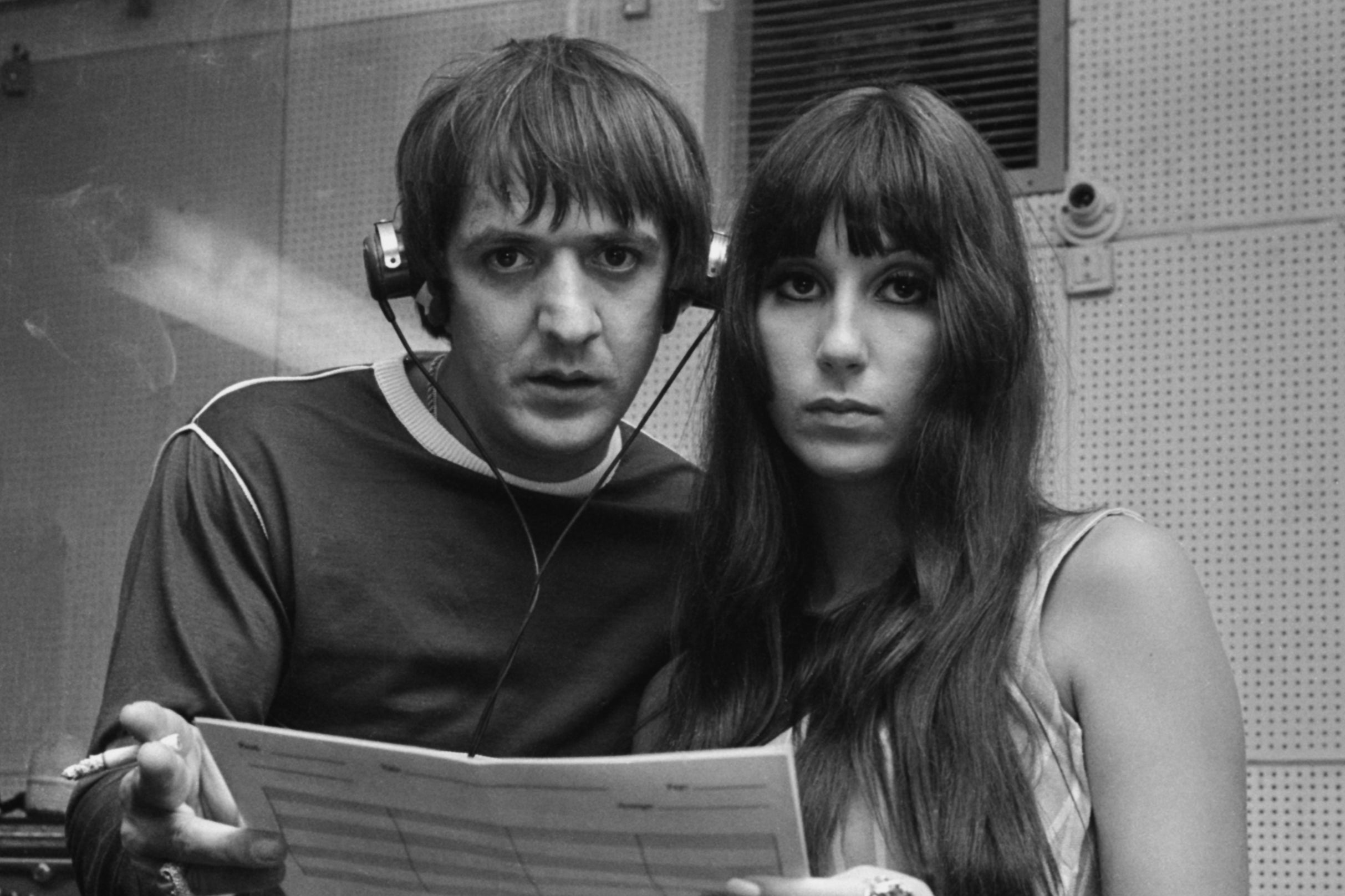 Complex arrangement: Cher with her former husband and pop collaborator Sonny Bono in 1966