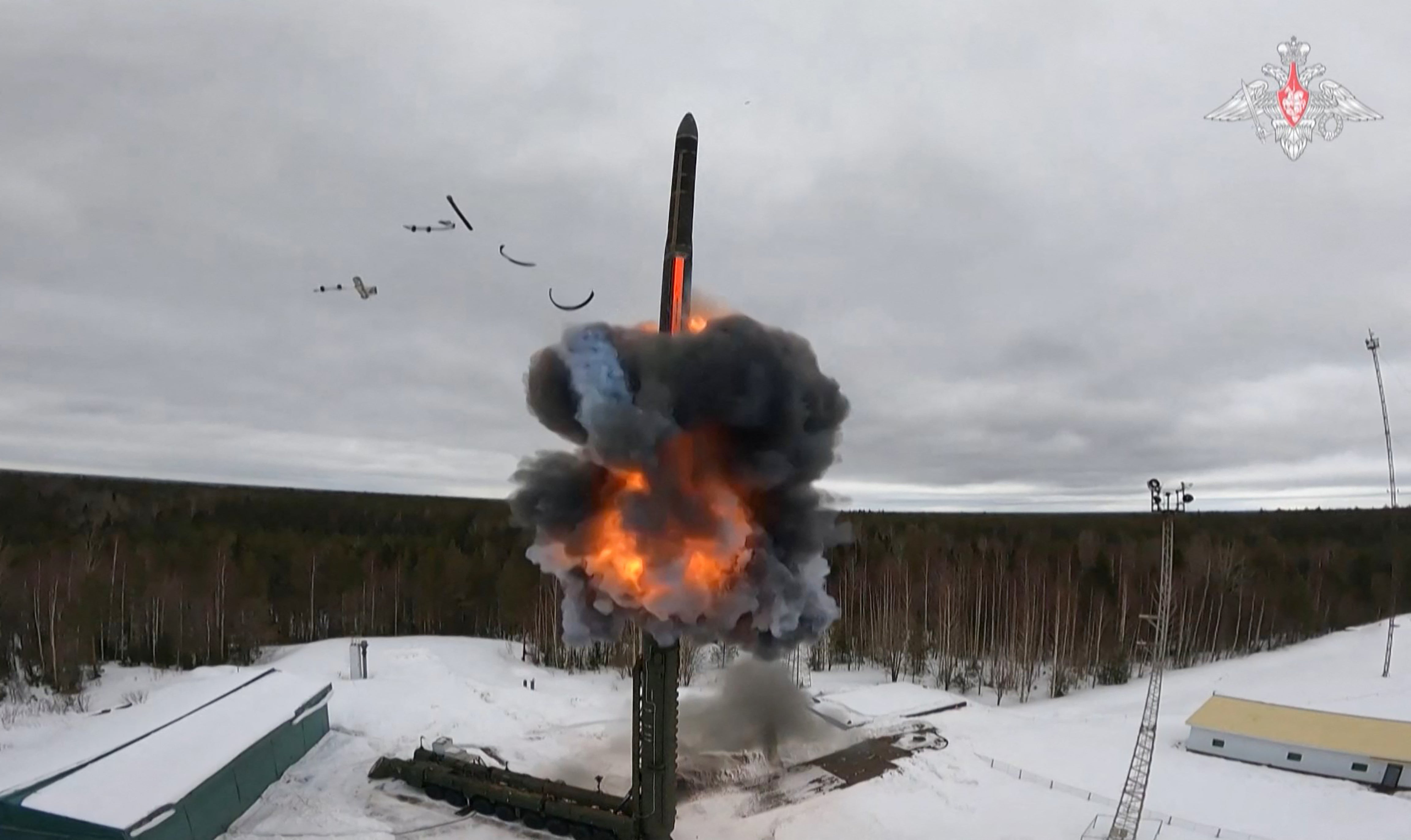 The test firing of an ICBM belonging to Russia’s nuclear deterrence forces in March