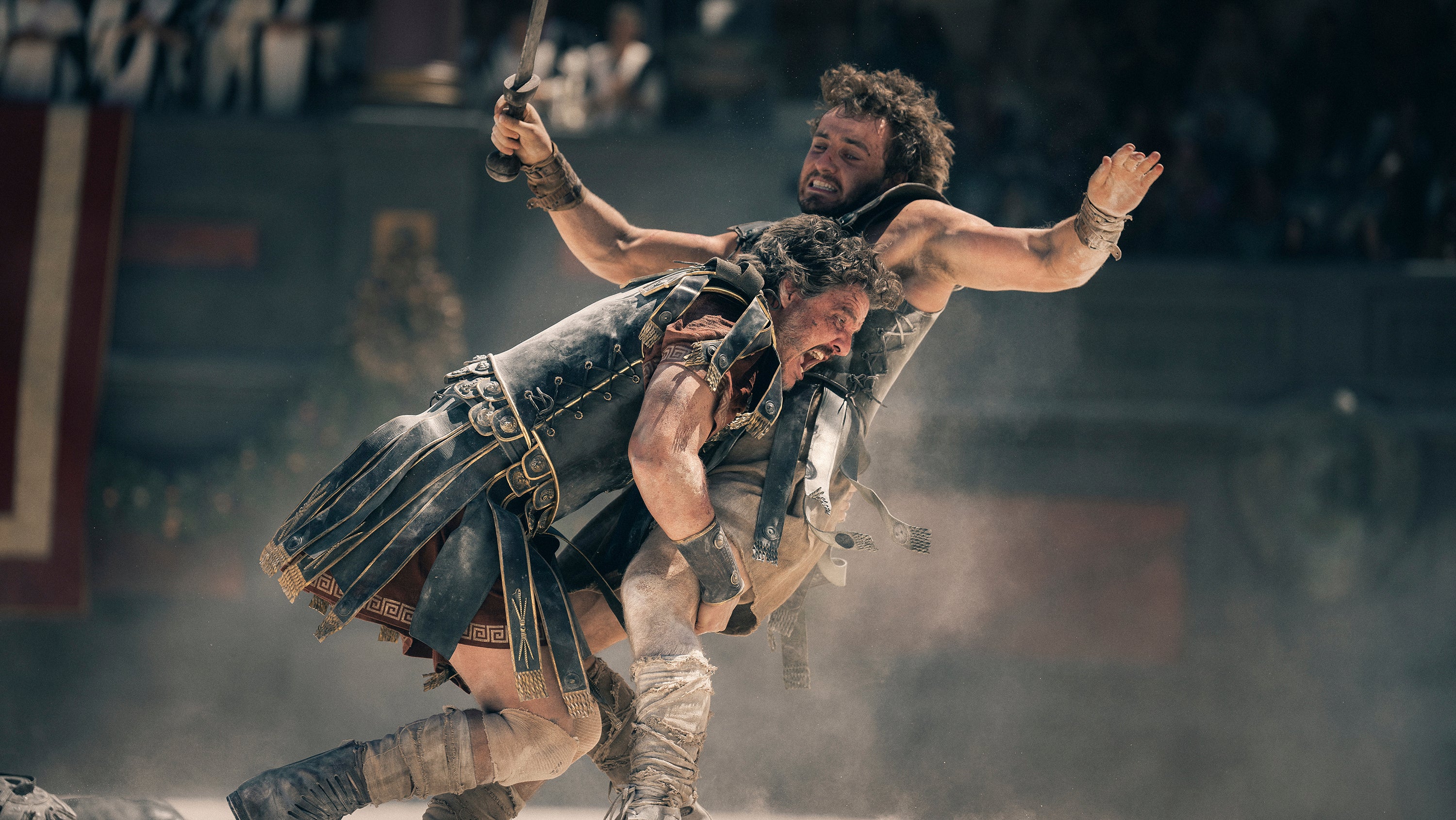 Pedro Pascal and Paul Mescal in Gladiator 2