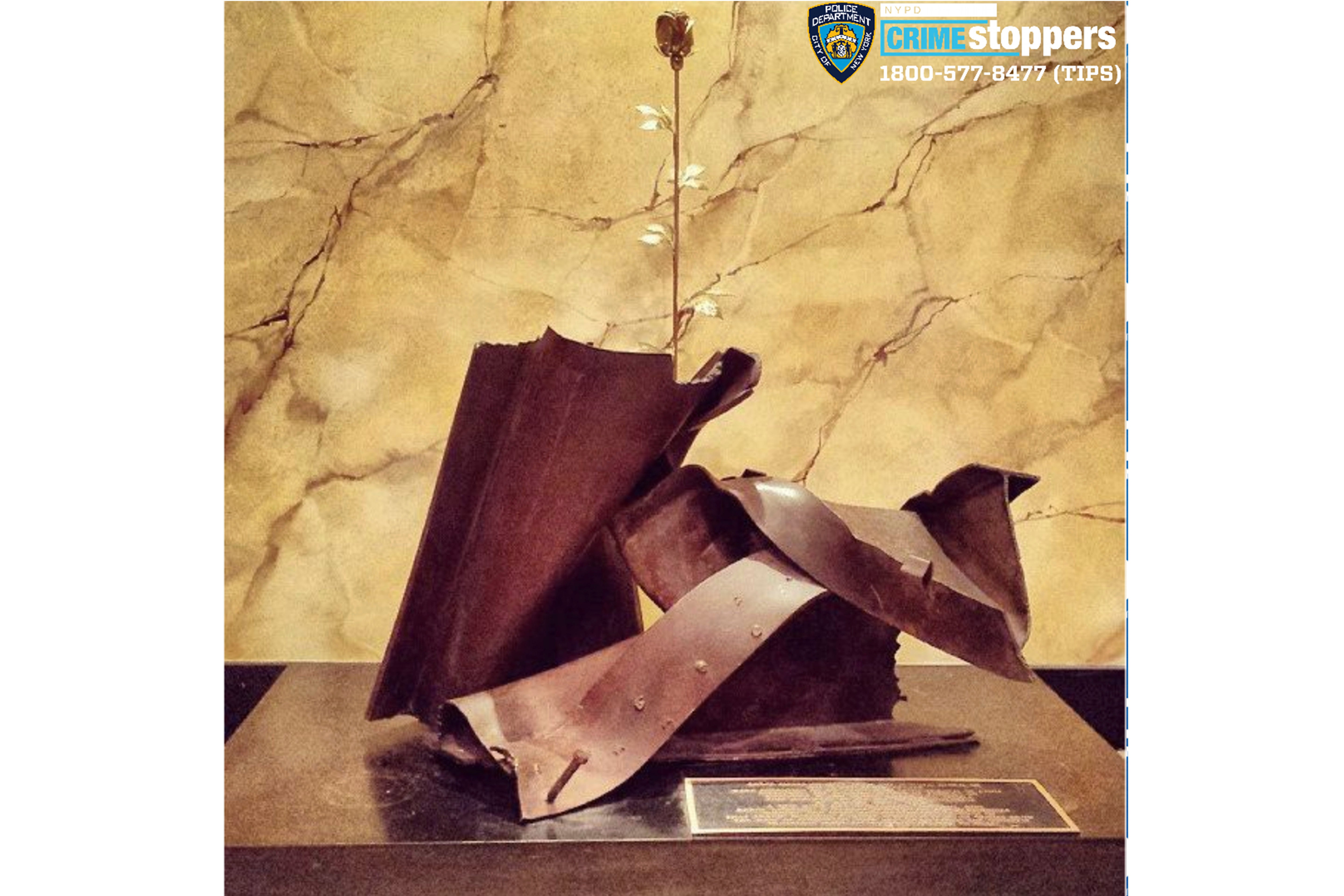 Sept 11 Memorial Rose Stolen