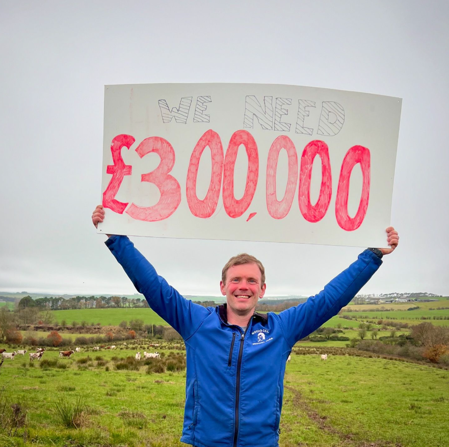 Bryce Cunningham, the owner of Mossgiel Organic Dairy, launched the campaign in an effort to secure $378,000 from small investors