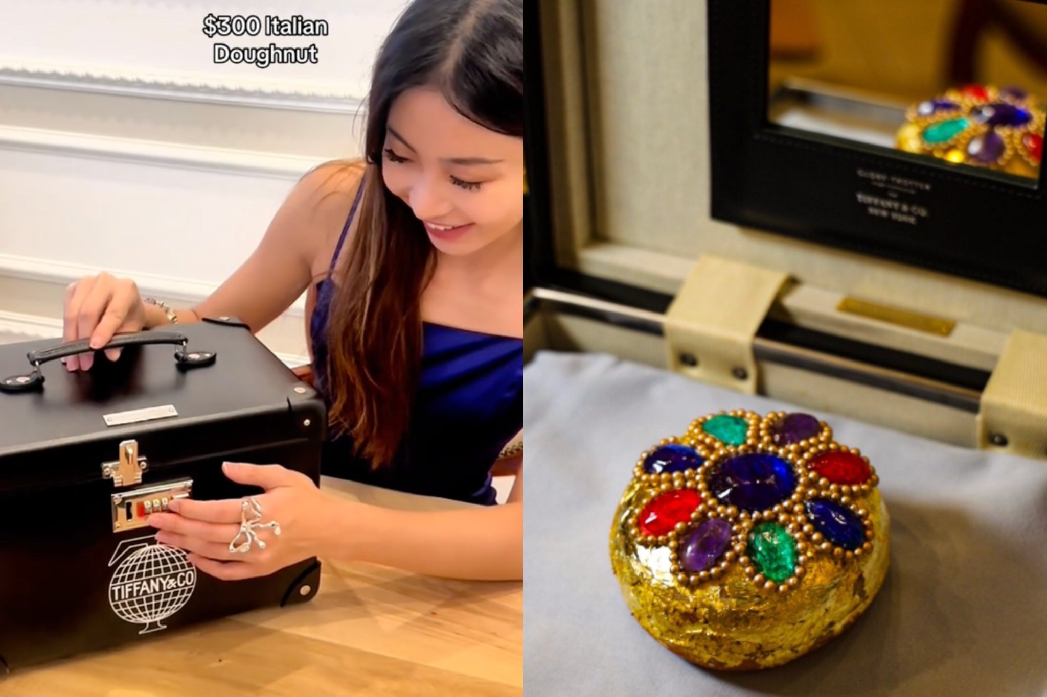 TikTok food influencer unveils the new $300 24-karat gold bomboloni from Angelina Bakery