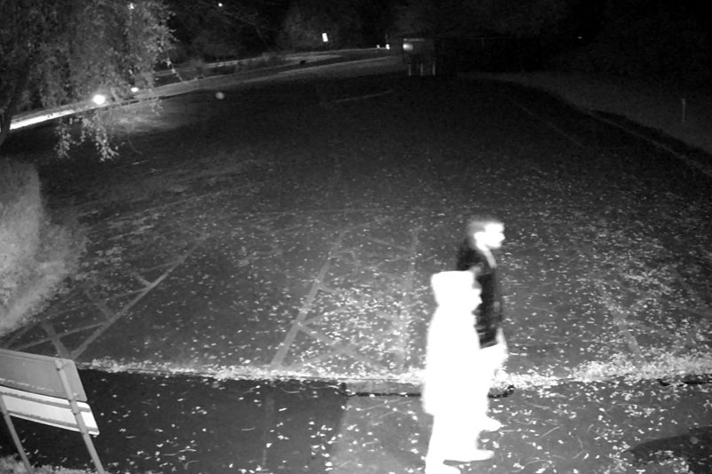 Harshita Brella and her husband are seen on CCTV near Corby boating lake on Sunday 10 November