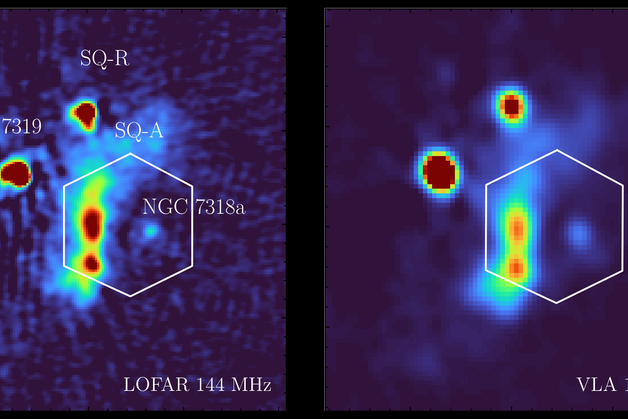 Radio observations of Stephan’s Quintet at different frequencies (University of Hertfordshire)