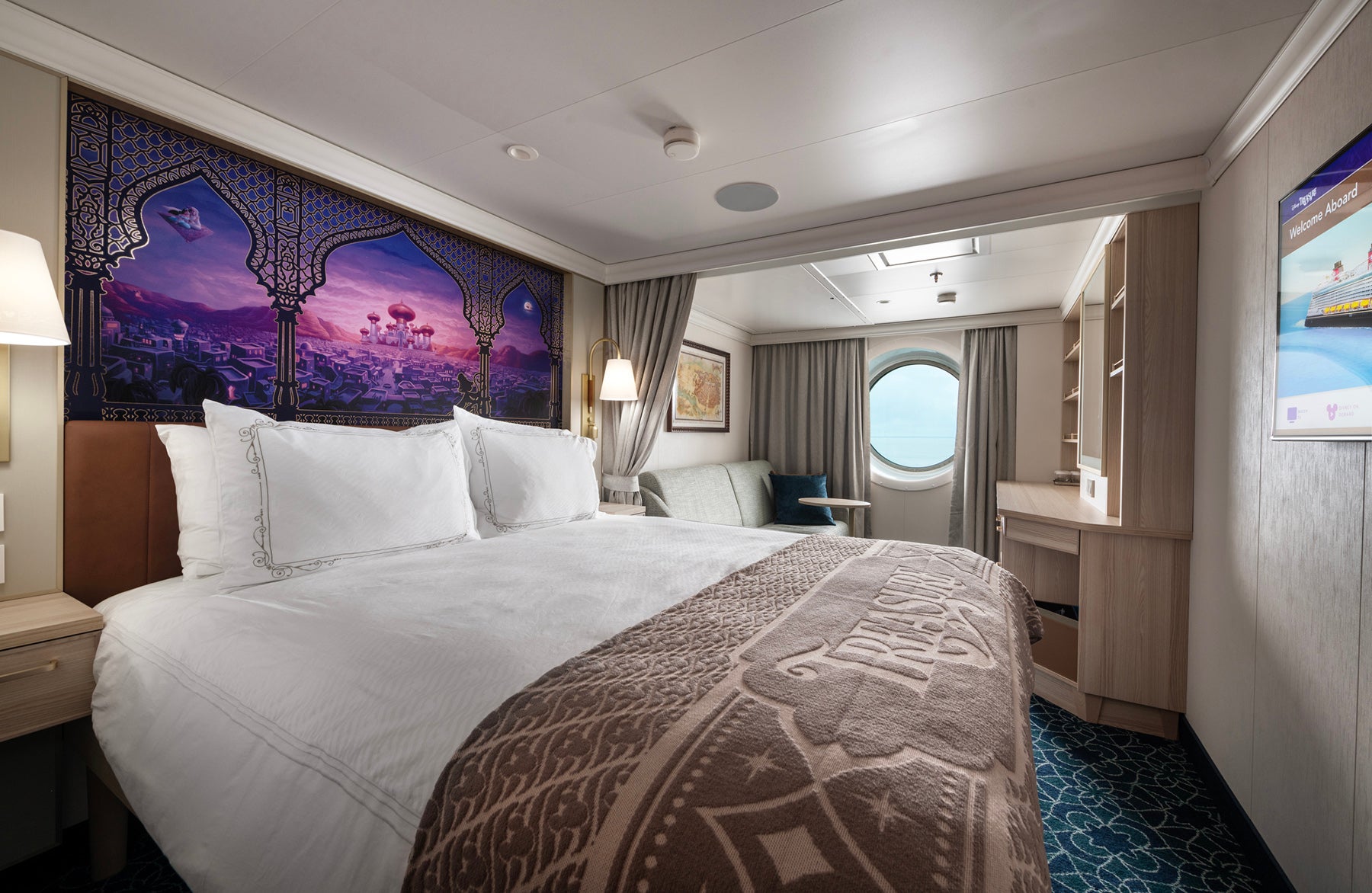 Guests can choose from 1,256 Disney-decorated cabins