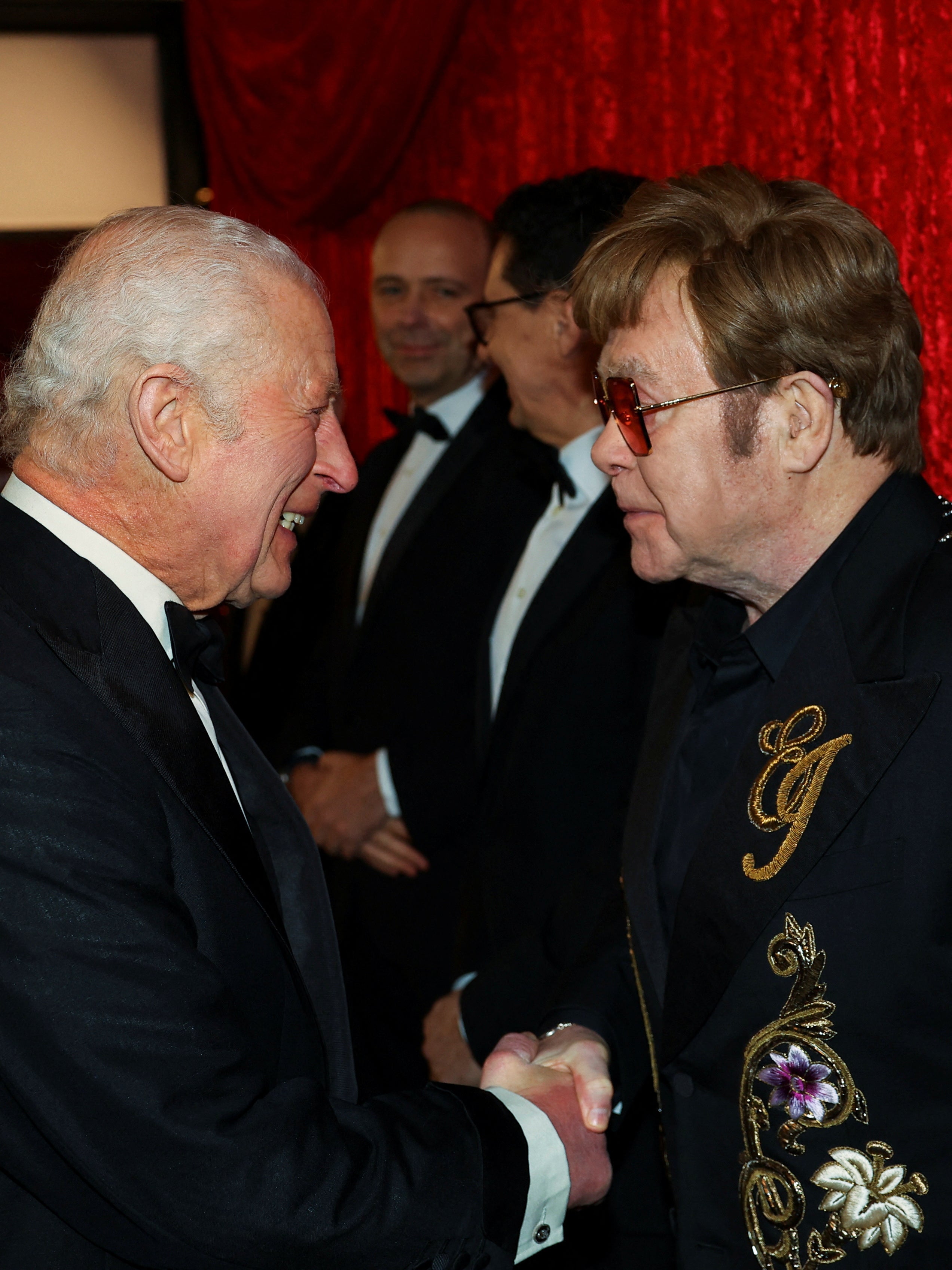 King Charles meets Elton John