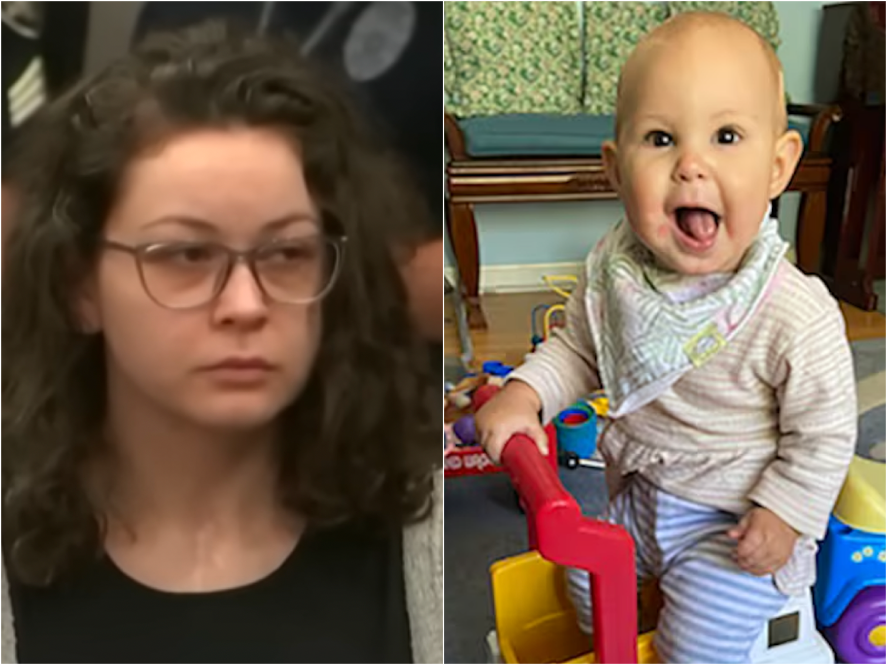 Chloe Driver, left, stabbed her baby, Hannah, right, to death in December 2020