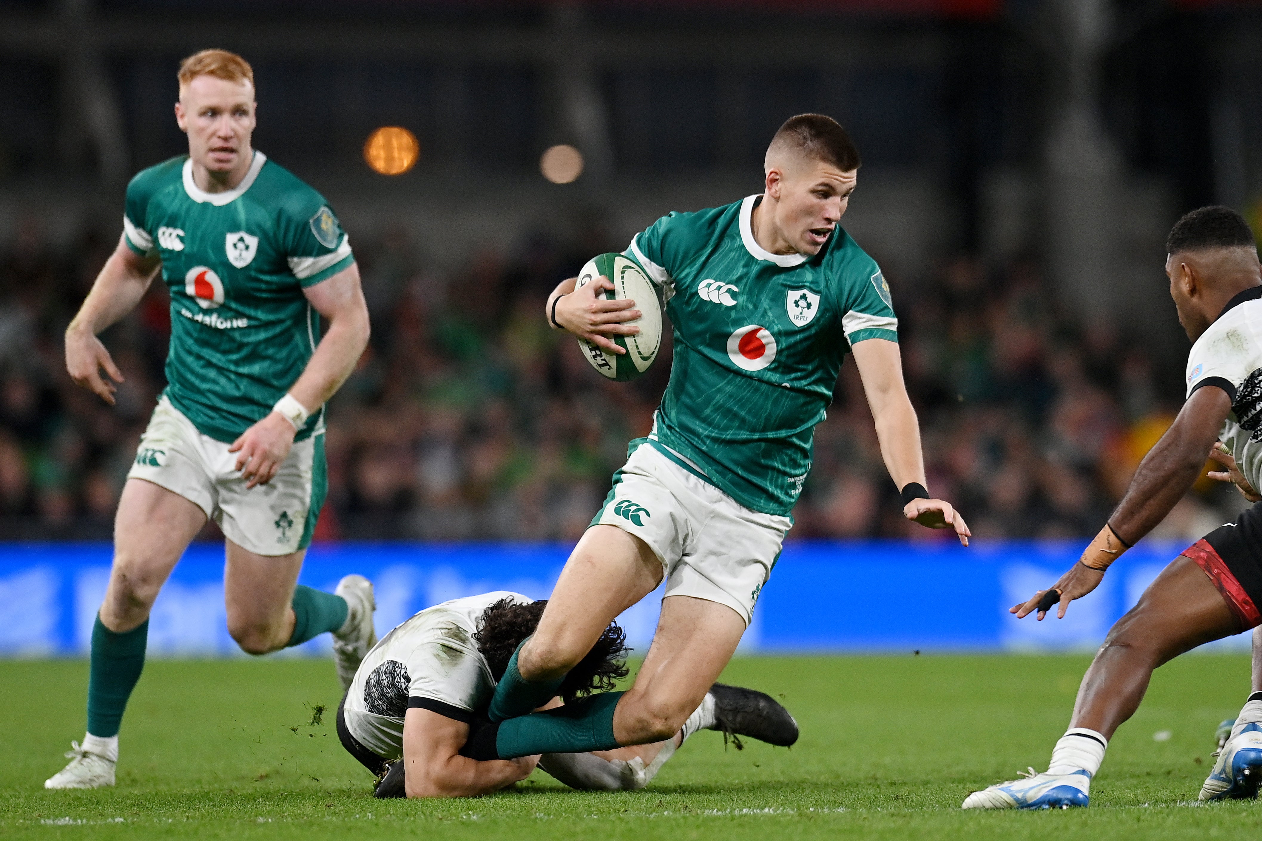 Young fly half Sam Prendergast impressed despite an early yellow card