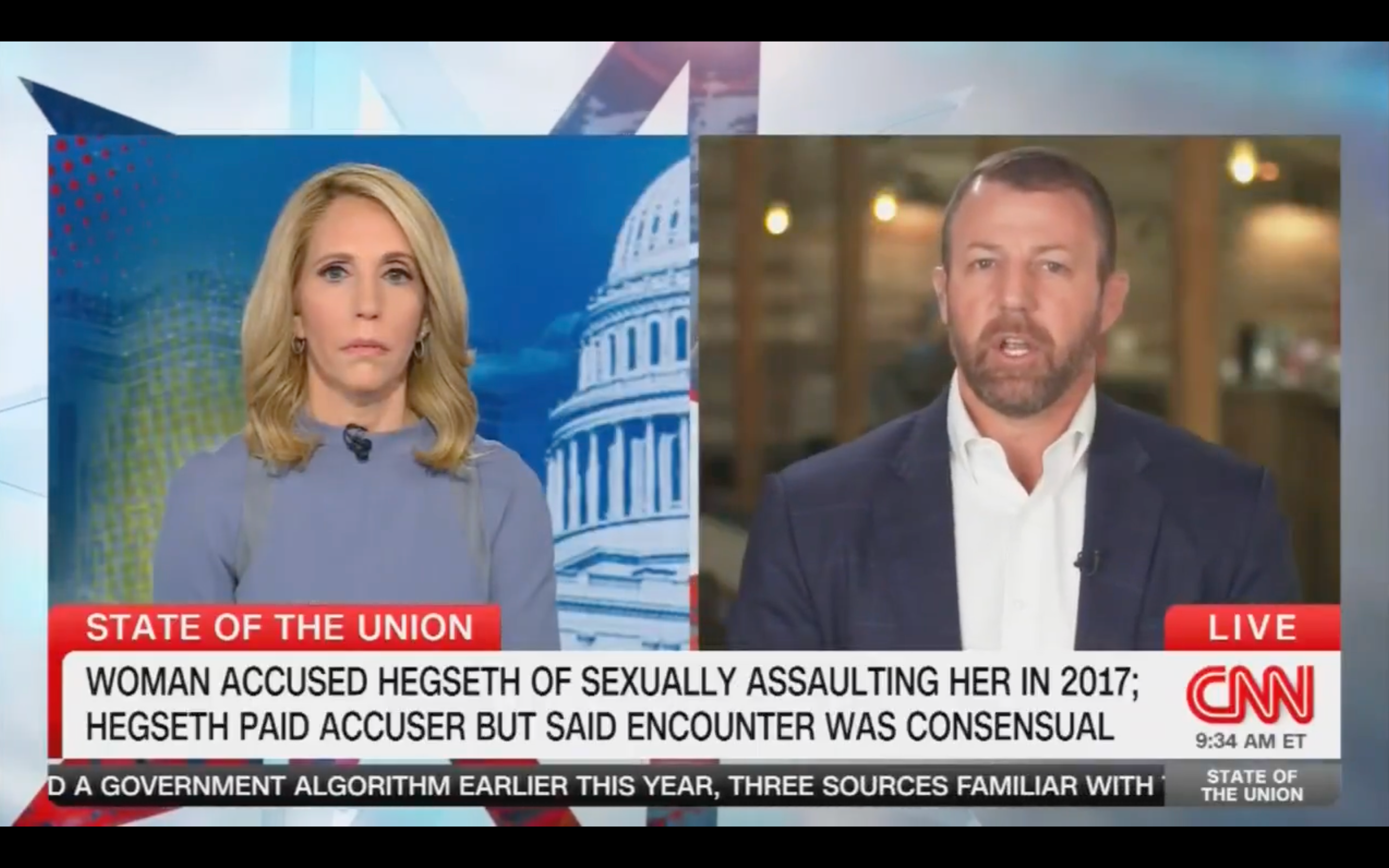 Senator Markwayne Mullin defends Pete Hegseth, calling Hegseth’s accuser “the aggressor”