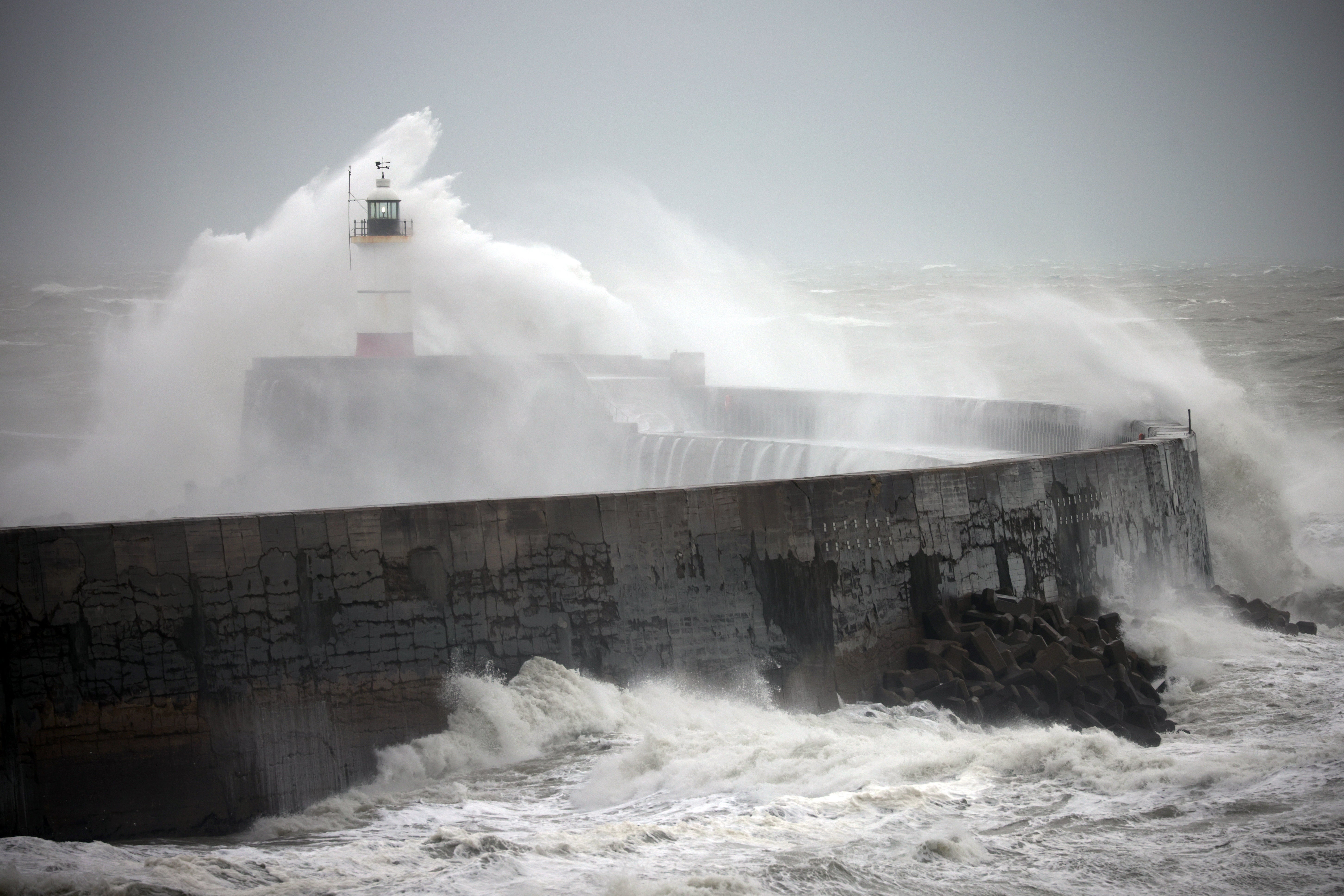 Storm Bert batters Newhaven coast, 23 November