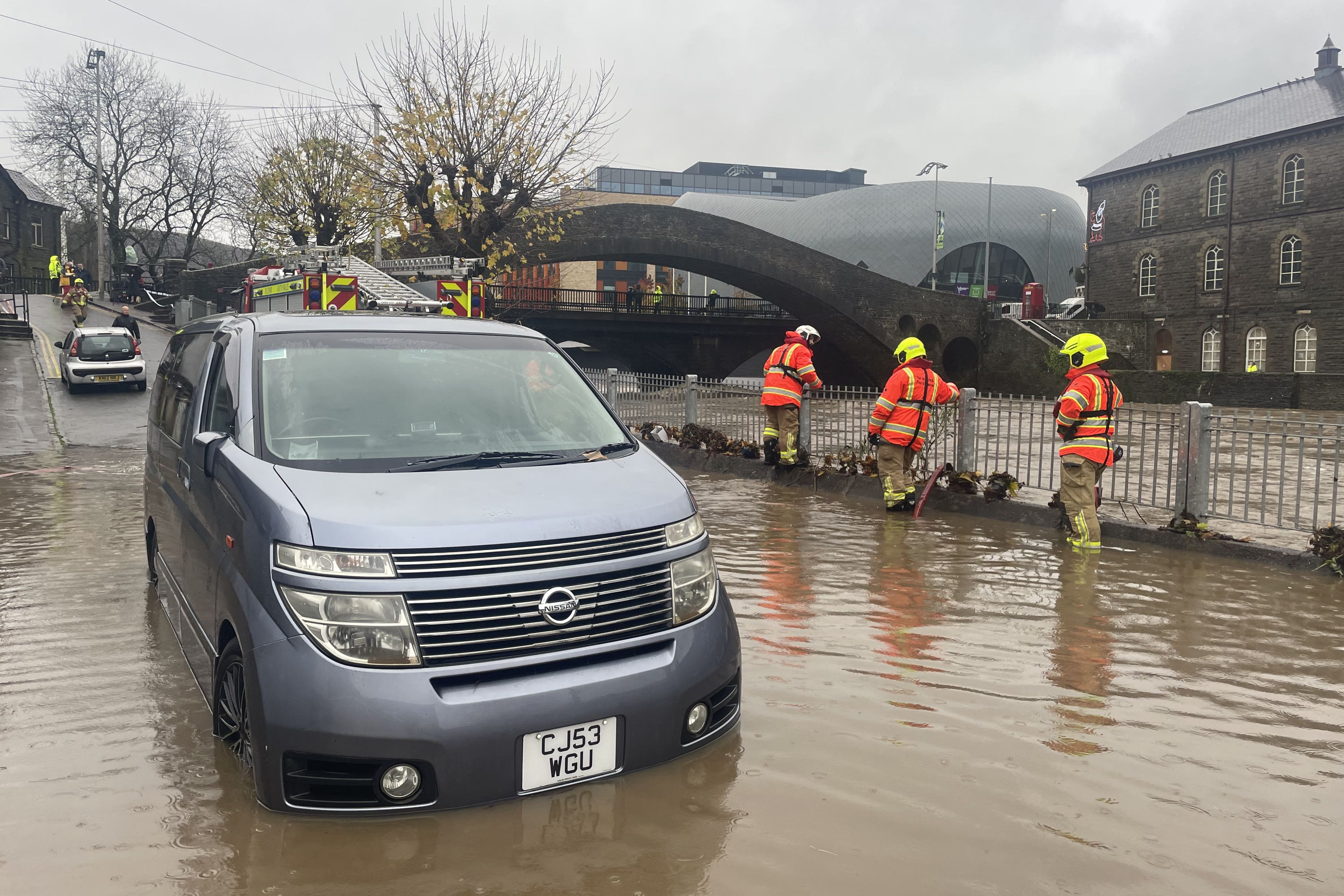 An unsettled start to Monday has been seen across the country after Storm Bert (George Thompson/PA)