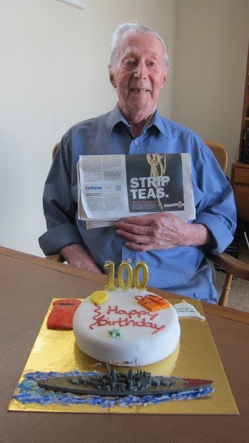 Harry pictured on his 100th birthday