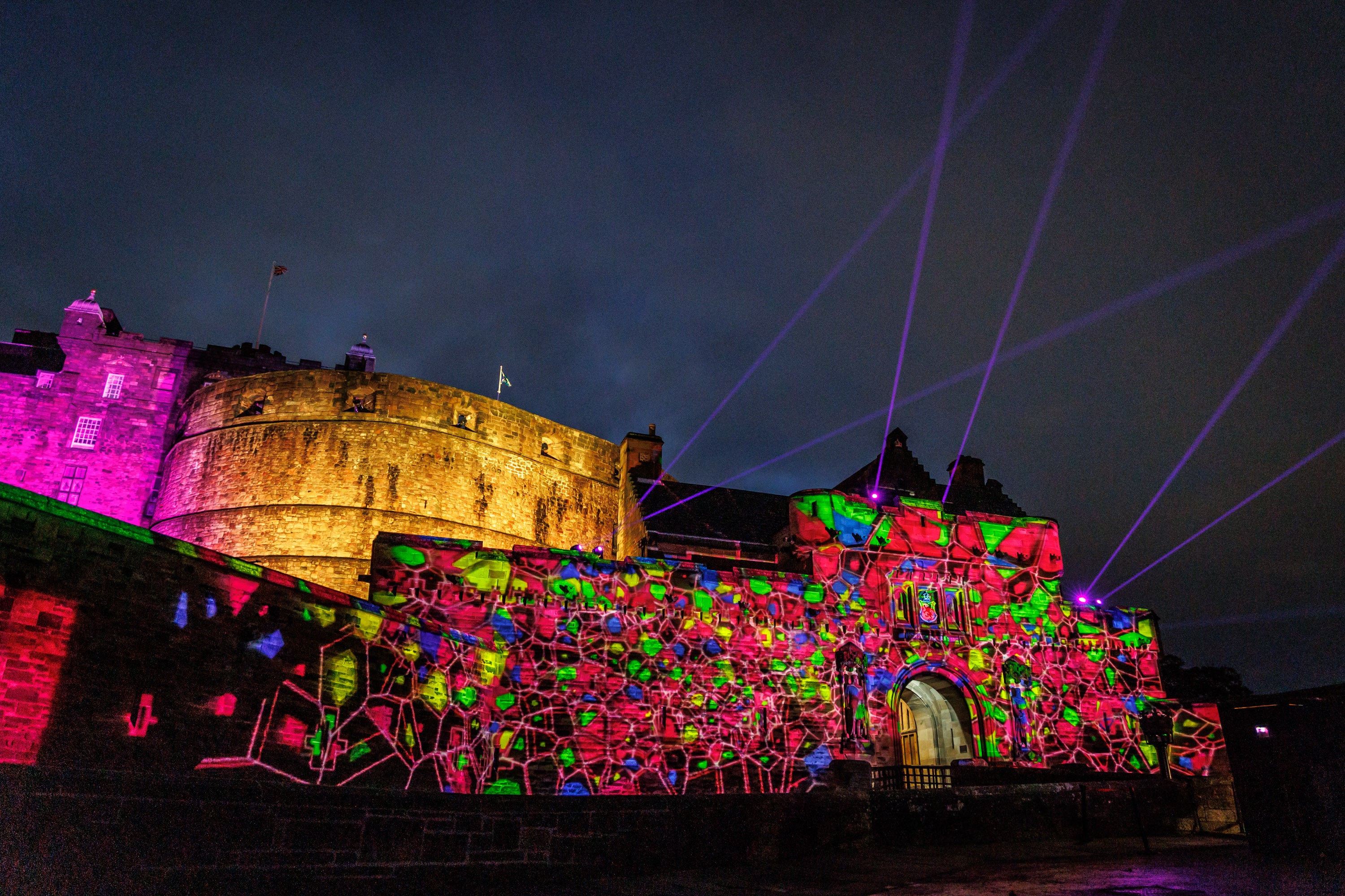 The festive period sees key Edinburgh sights, like the Castle, lit up with incredible installations