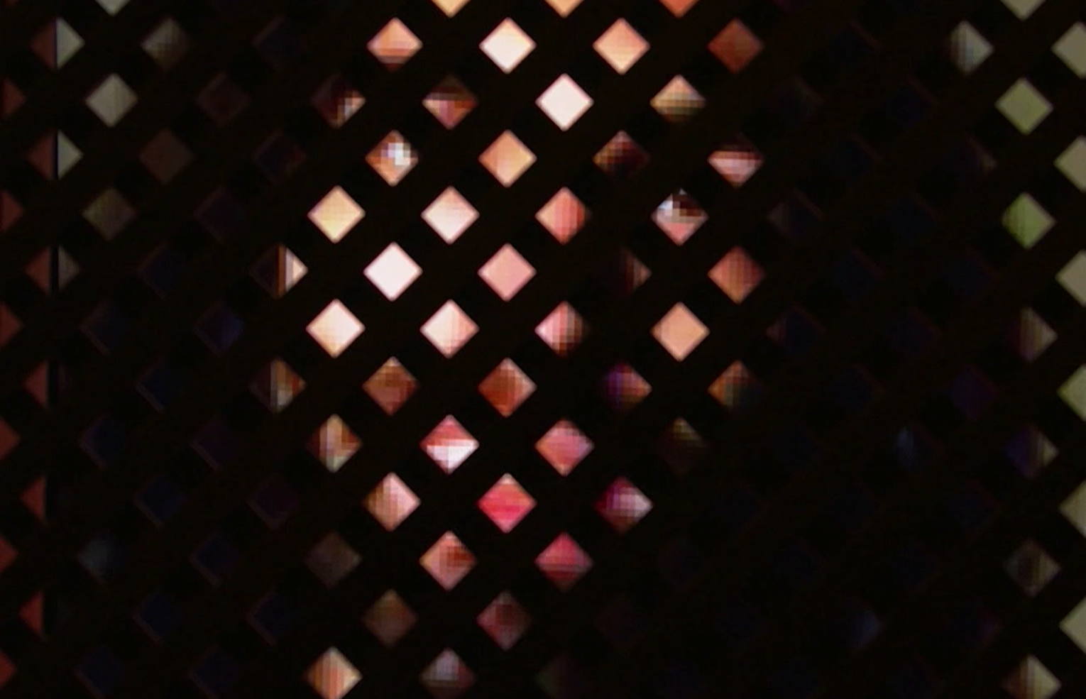 The ‘heavenly hologram’ projected through the lattice of the confessional booth in Peter’s Chapel, Lucerne