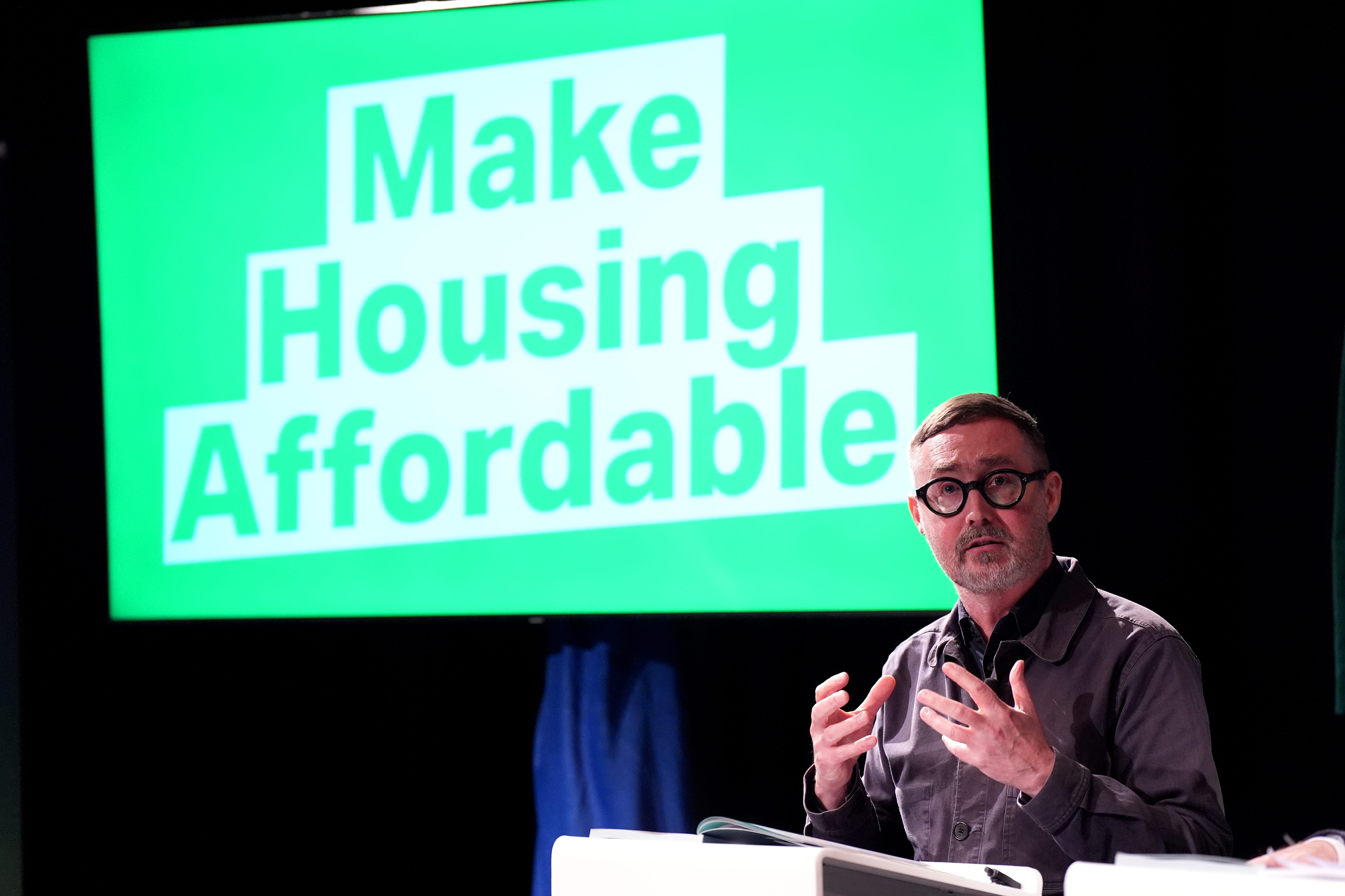 Housing spokesperson Eoin O Broin has claimed that handing the housing portfolio to Fianna Fail for another five years would be a ‘catastrophe’ (Niall Carson/PA)