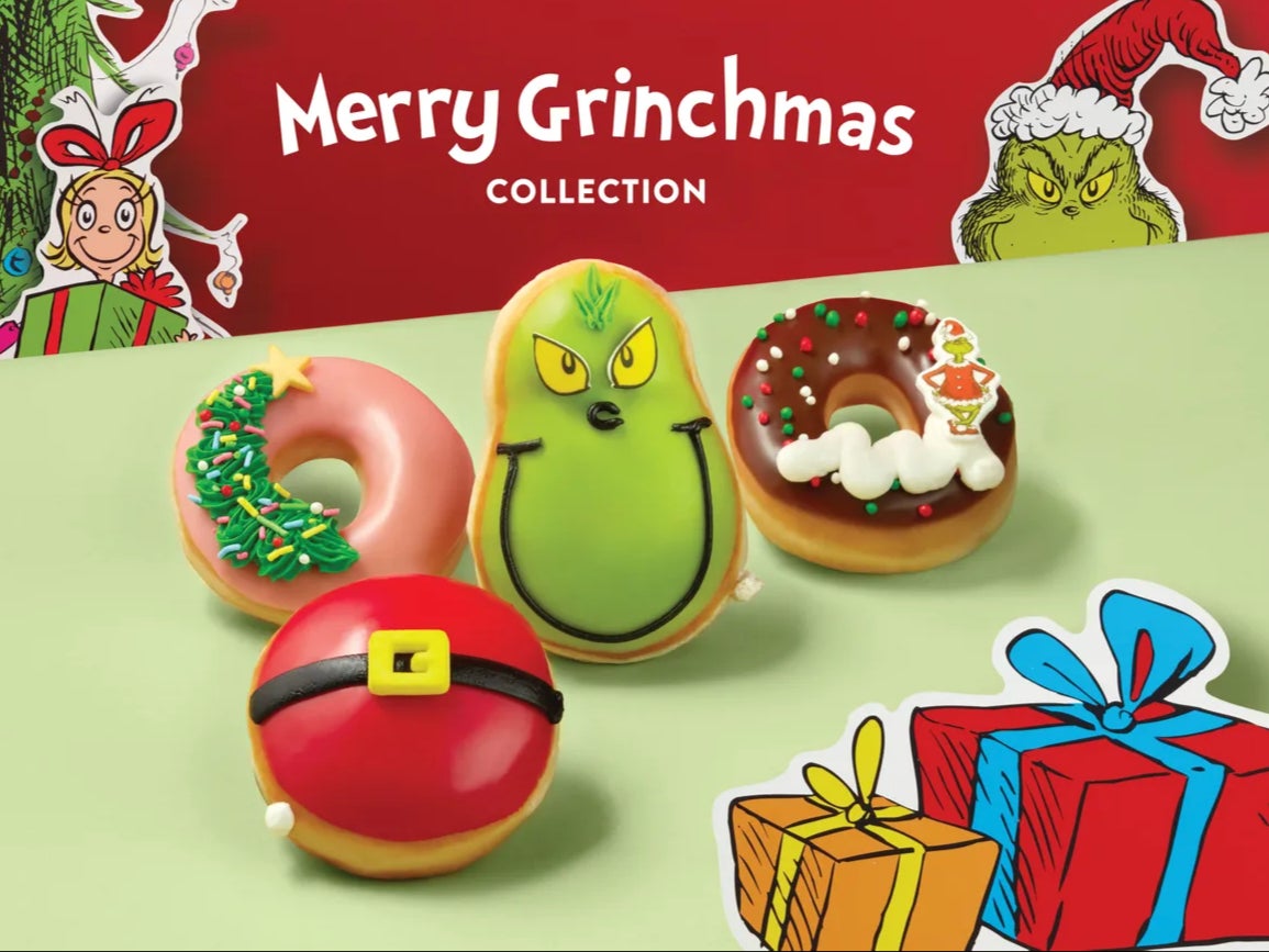 Krispy Kreme debuts new Christmas collection with Grinch, Grinch Claus, and Cindy-Lou Who donuts