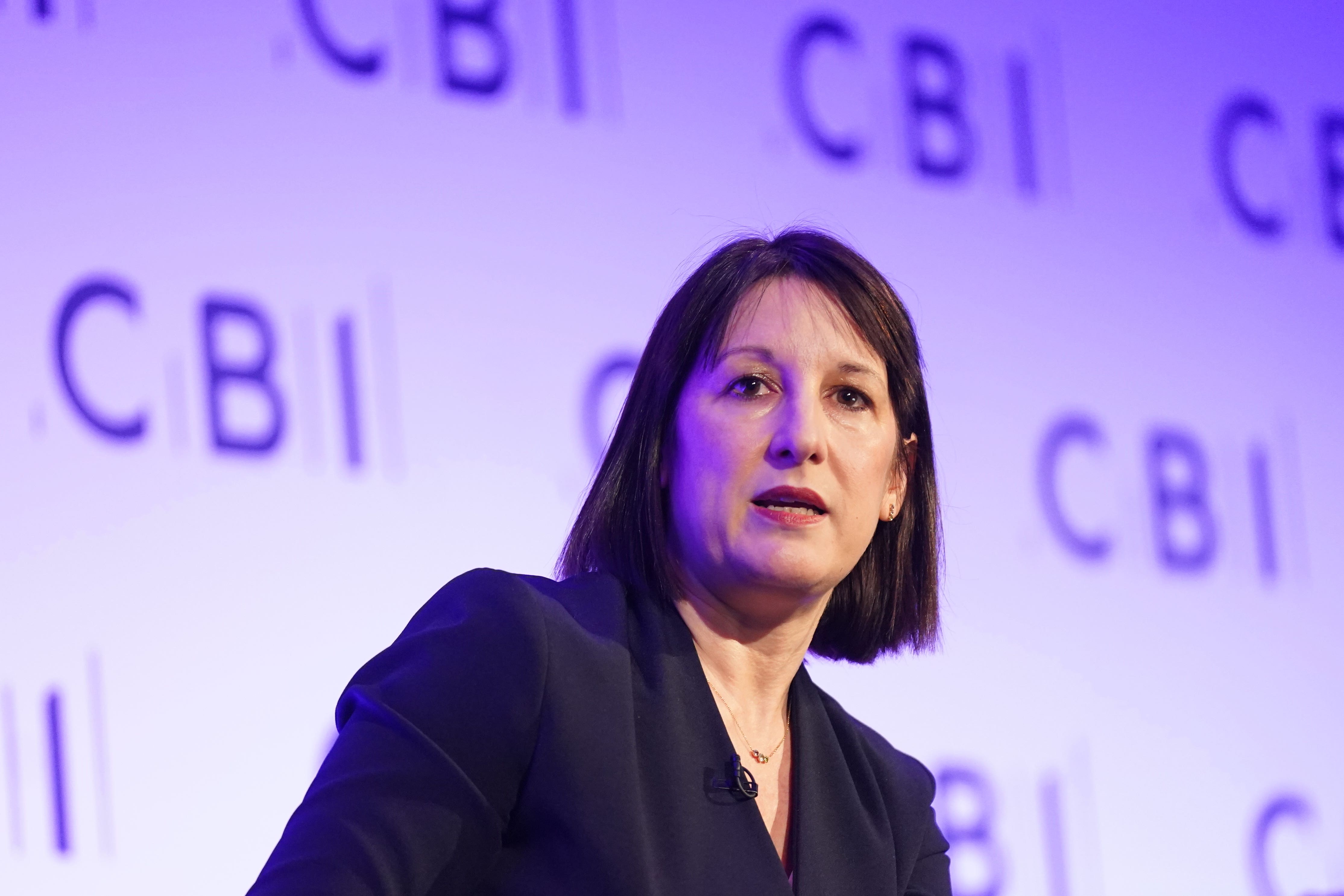 Chancellor Rachel Reeves at the CBI conference at the QEII Centre, London (Stefan Rousseau/PA)