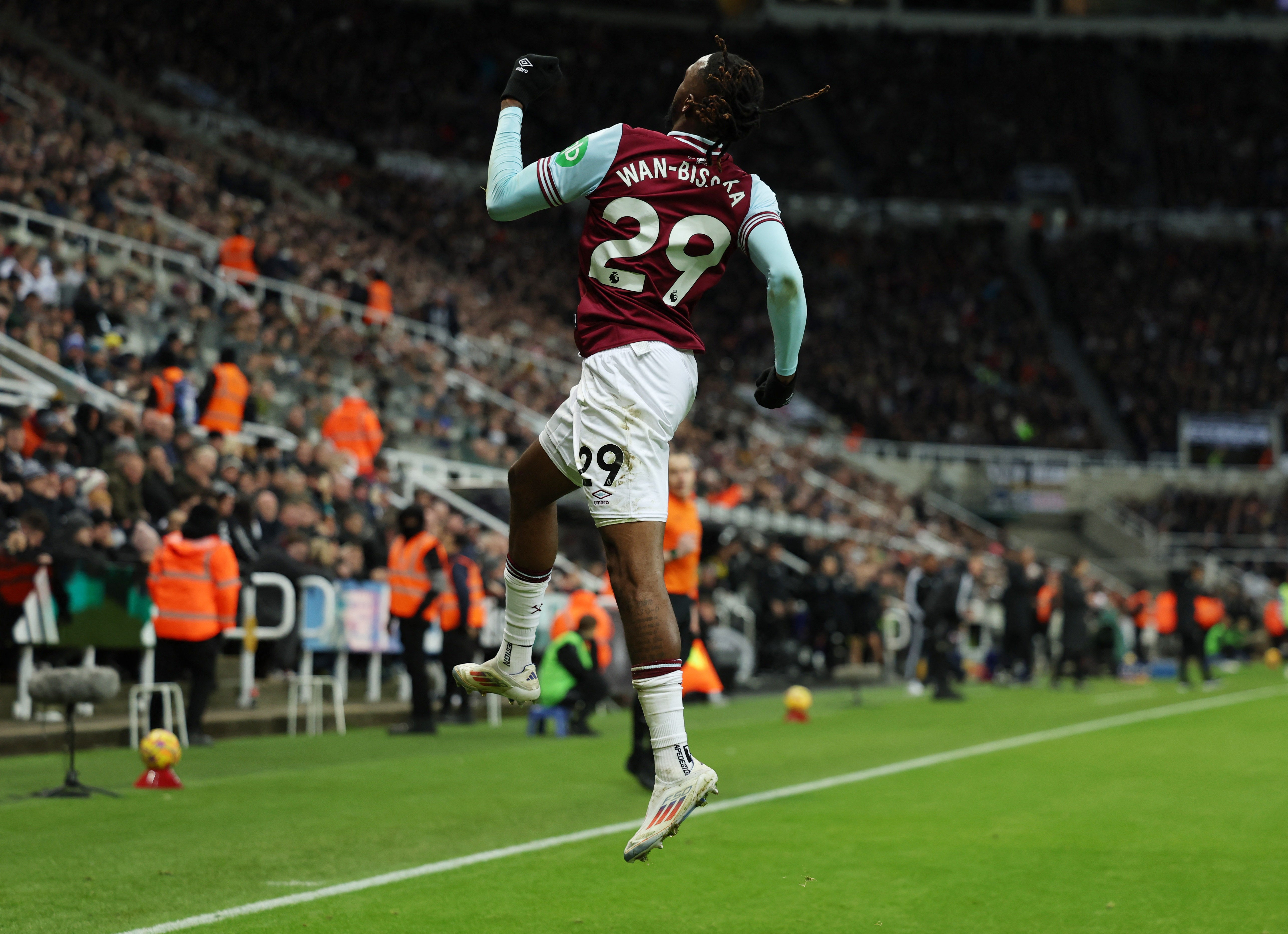 Aaron Wan-Bissaka scored his first West Ham goal to double the side’s lead