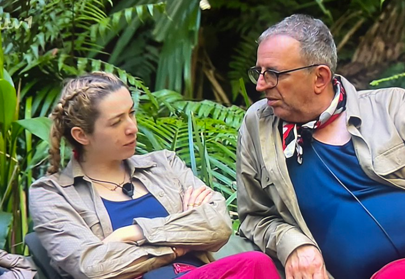 GK Barry and Reverend Richard Coles chatting on ‘I’m a Celeb’