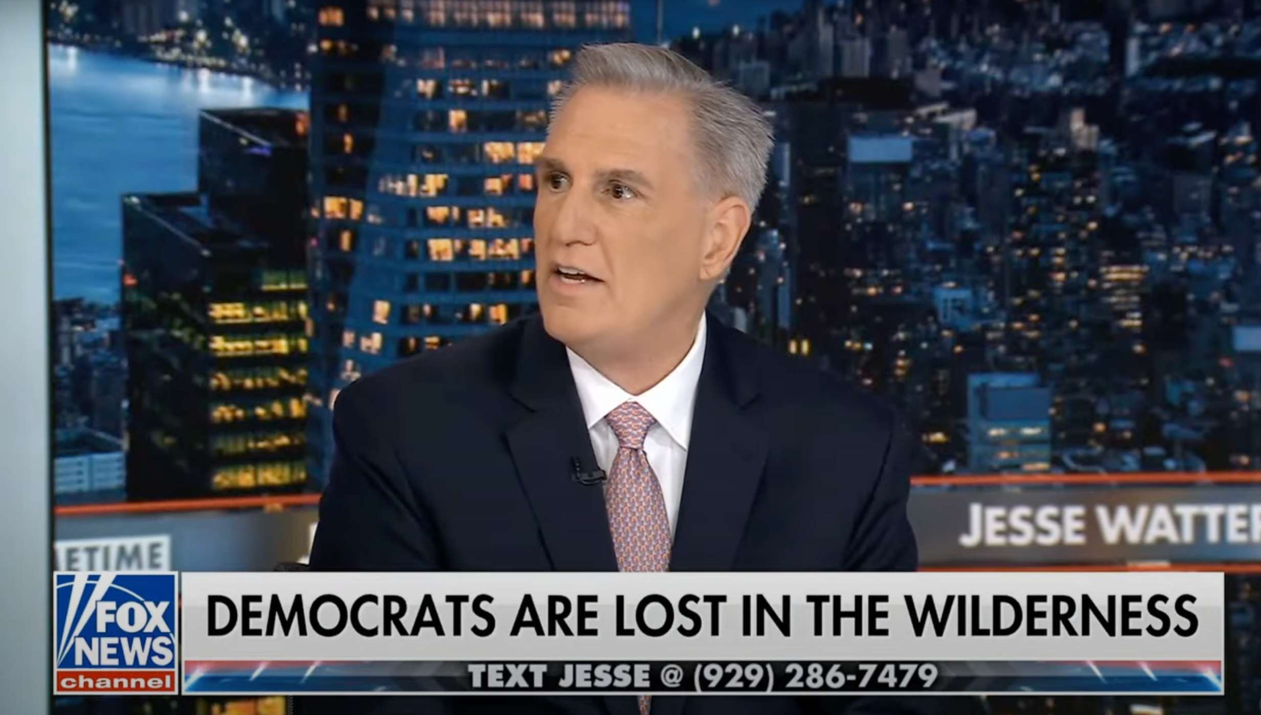 Kevin McCarthy threw a jab at Matt Gaetz during an appearance on Fox News on Monday night