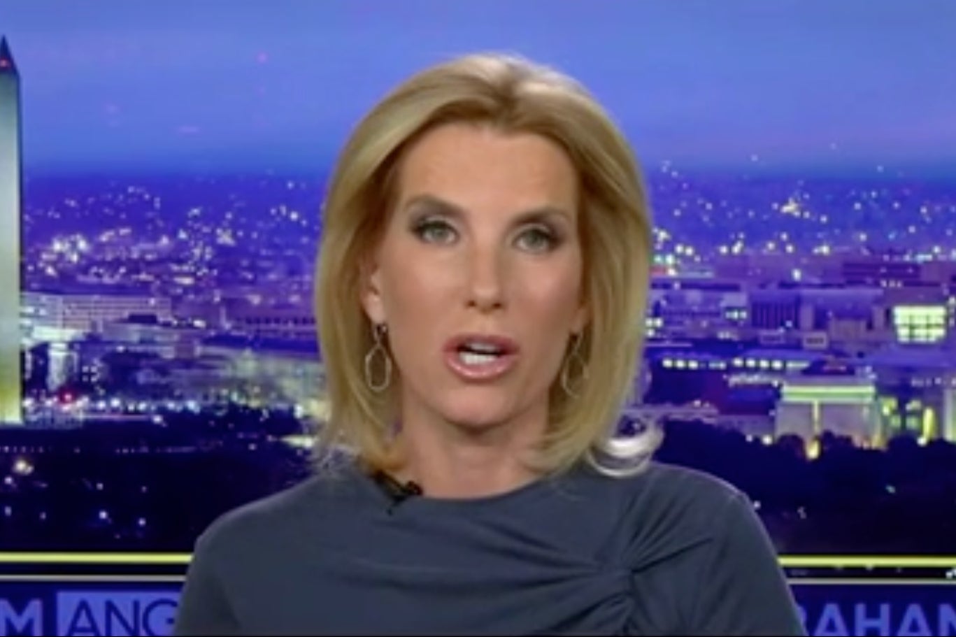 Laura Ingraham, the host of ‘The Ingraham Angle’ criticized Fulton County District Attorney Fani Willis but an image on-screen showed a photo of New York Attorney General Letitia James