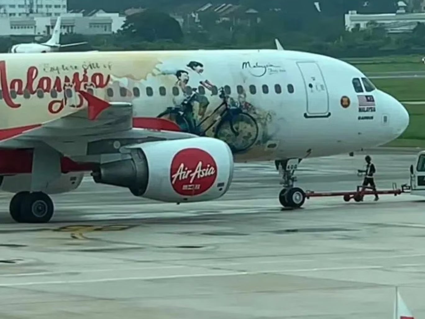 Ernest Zacharevic said he saw his mural on the runway when he was taking a flight from the Penang International Airport