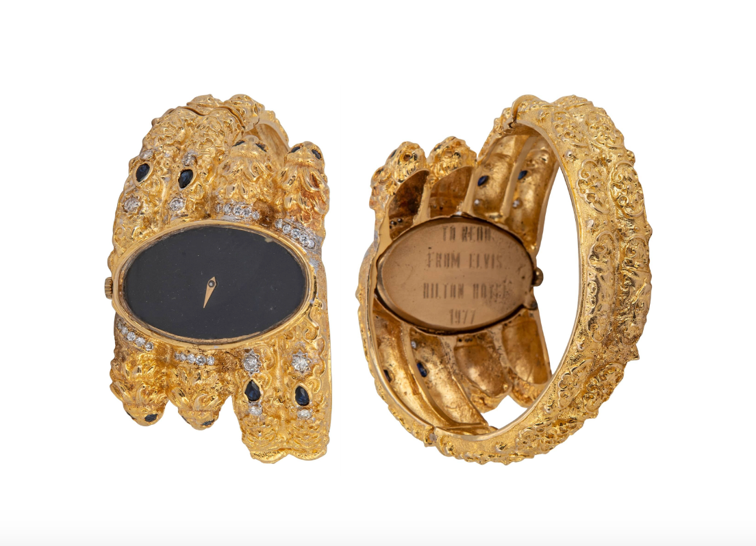 Elvis Presley’s golden watch, which he gifted to comedian Redd Foxx in 1977