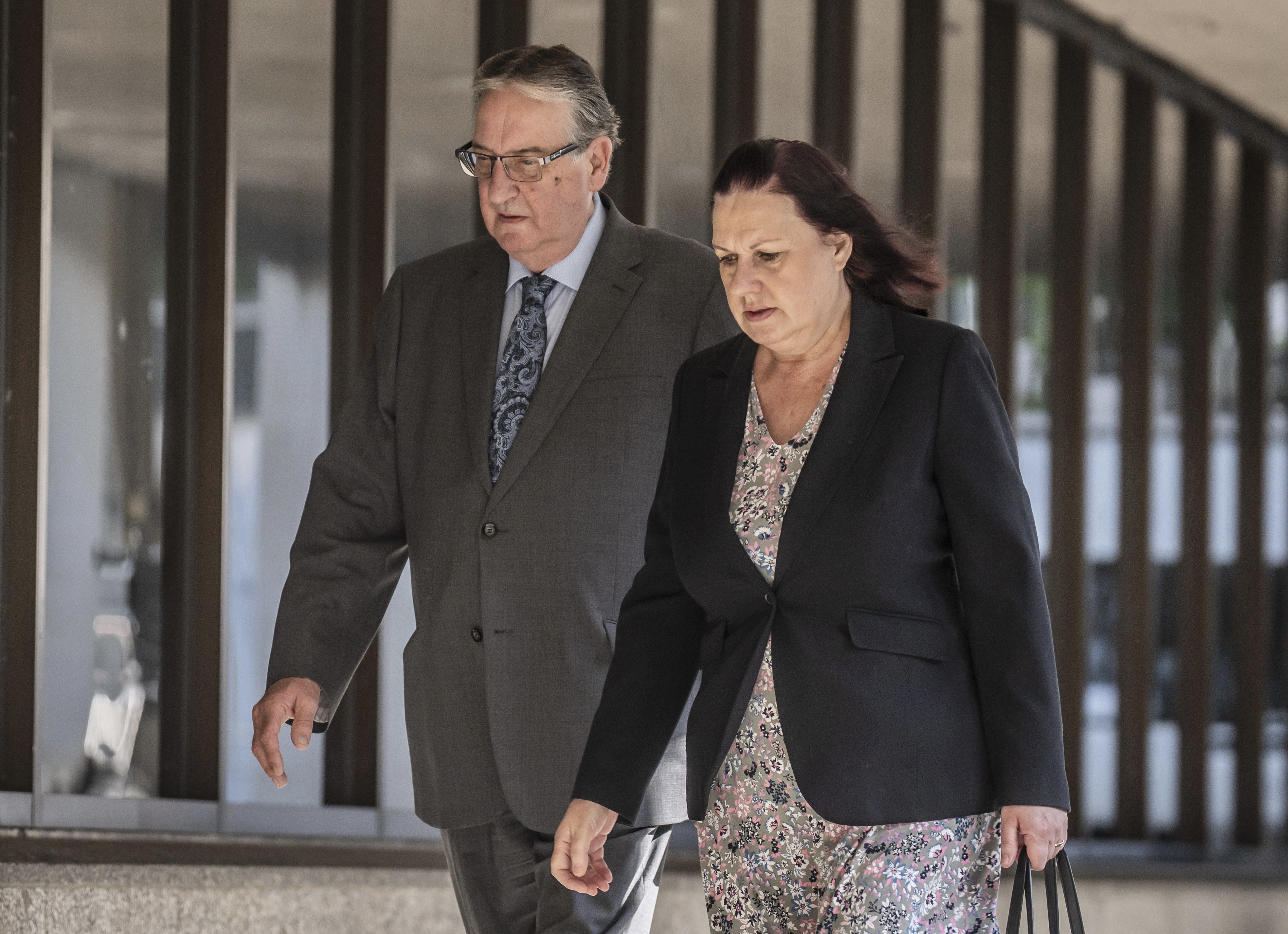 John and Susan Letby, the parents of Lucy Letby, arriving at Manchester Crown Court ahead of the verdict in the case of Letby in August 2023 (Danny Lawson/PA)