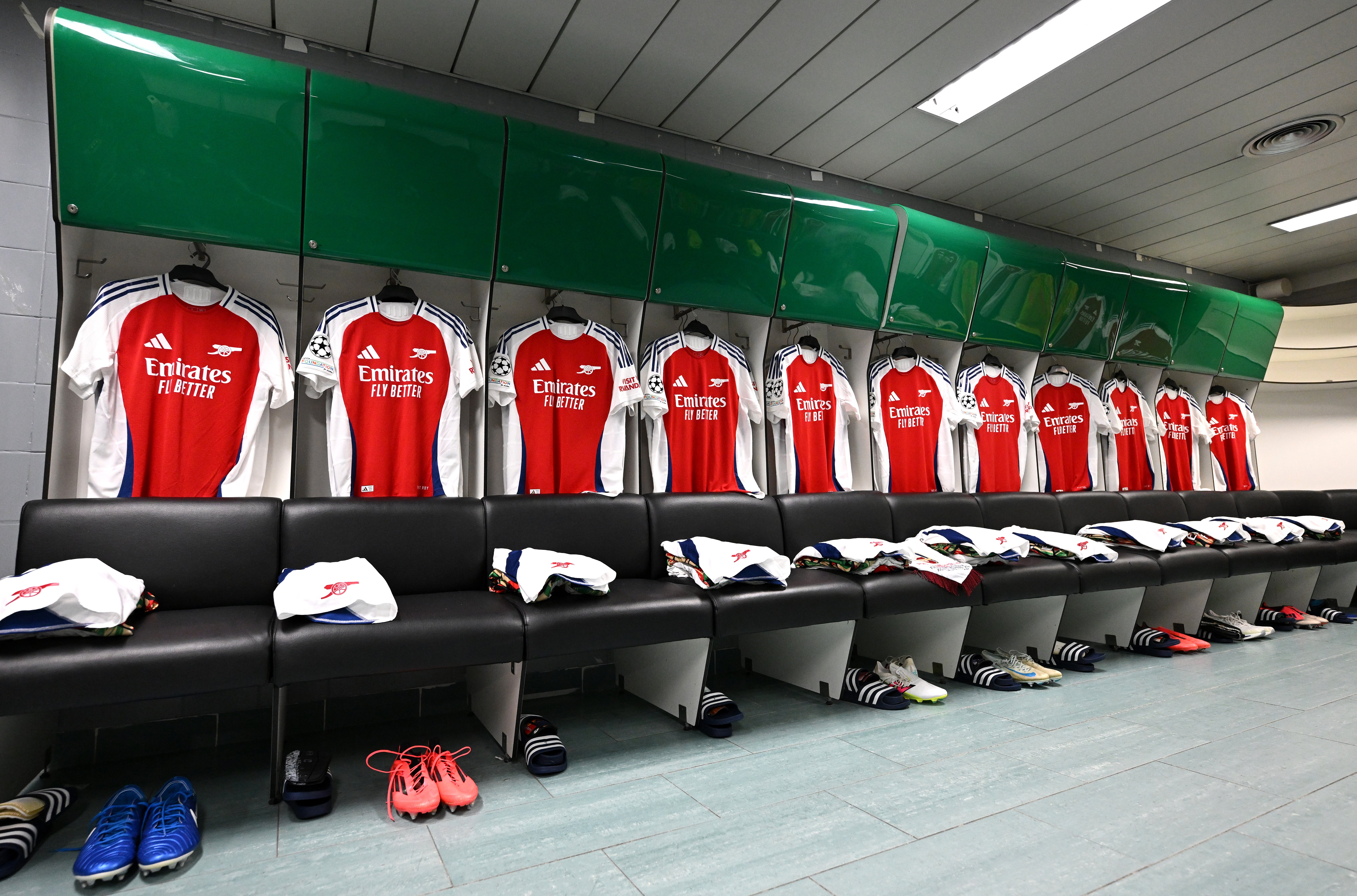 A look inside the Arsenal changing room