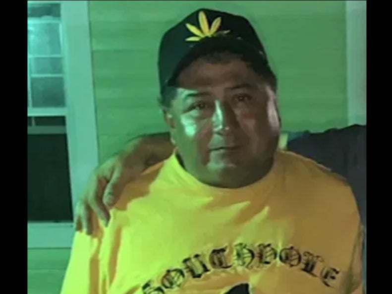 Alvaro Lovos, 52, (pictured) is wanted by police for the alleged machete killing of his neighbor, Charlie Wilson, 67, in Houston on November 19