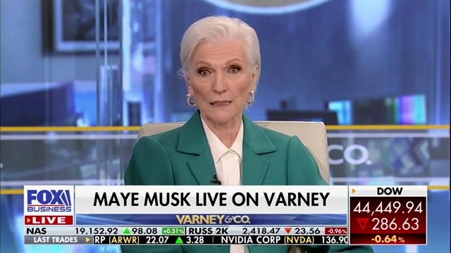 Maye Musk praises her son Elon during an appearance on Fox Business