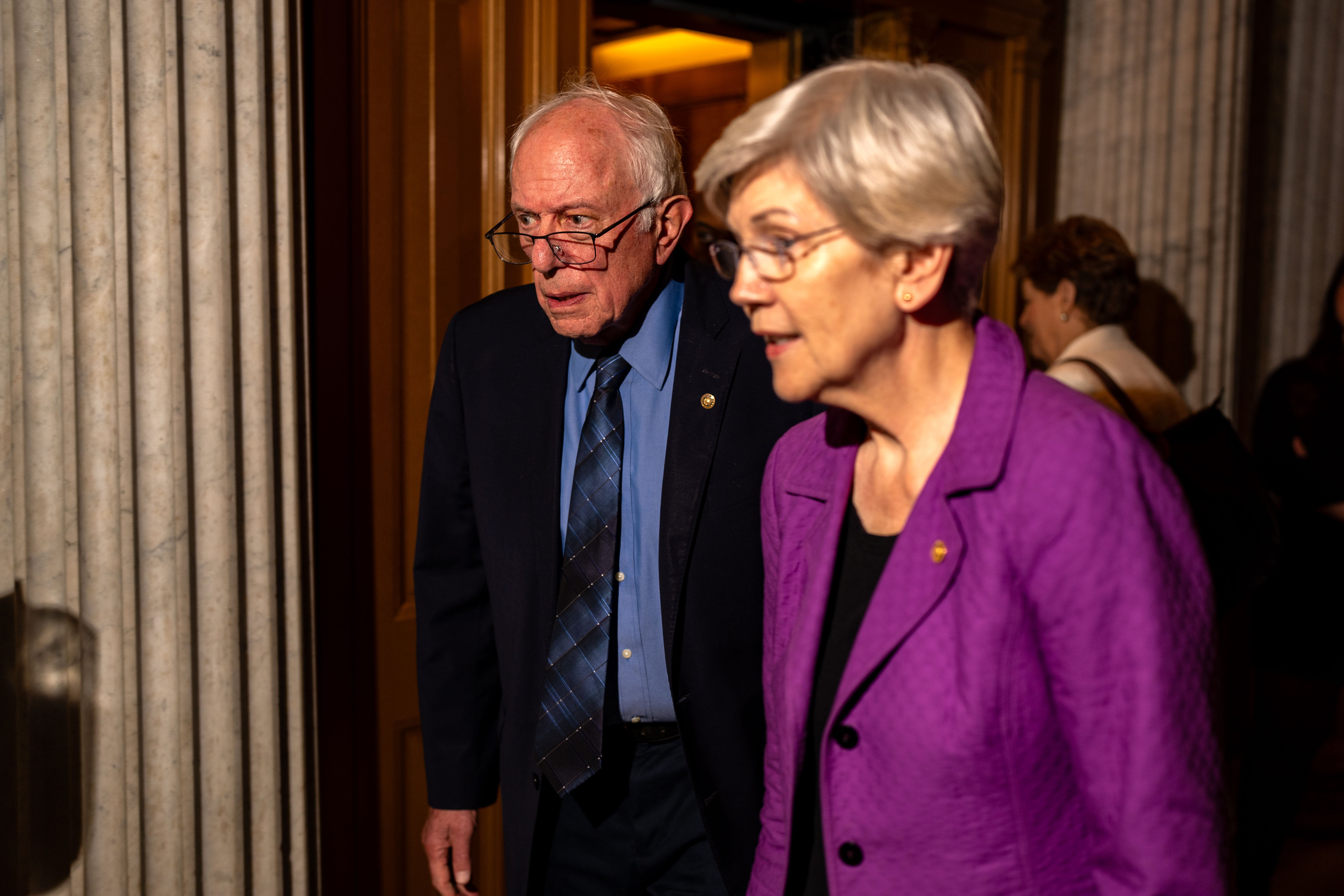 Senators Bernie Sanders (I-VT) and Elizabeth Warren (D-MA) have espoused a more populist economic message. Since Democrats lost, Sanders has urged the Democratic Party to return to its working-class roots.