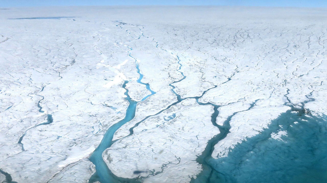 Fast-moving meltwater rivers flow across the Greenland Ice Sheet. New research from the University of New South Wales is warning that the impact of that water could make critical ocean circulation waker much sooner than projected