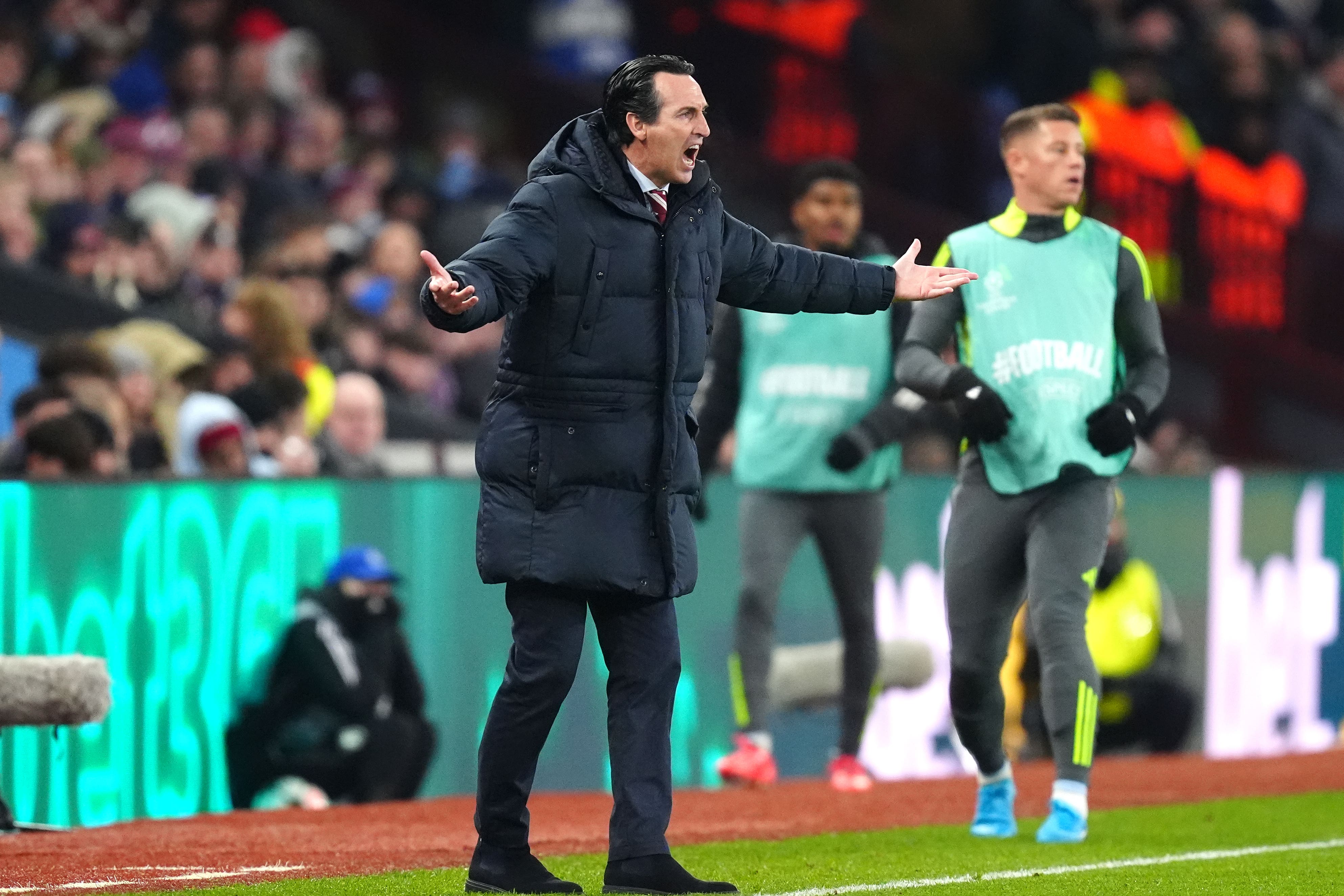 Unai Emery was not happy with the decision (David Davies/PA)