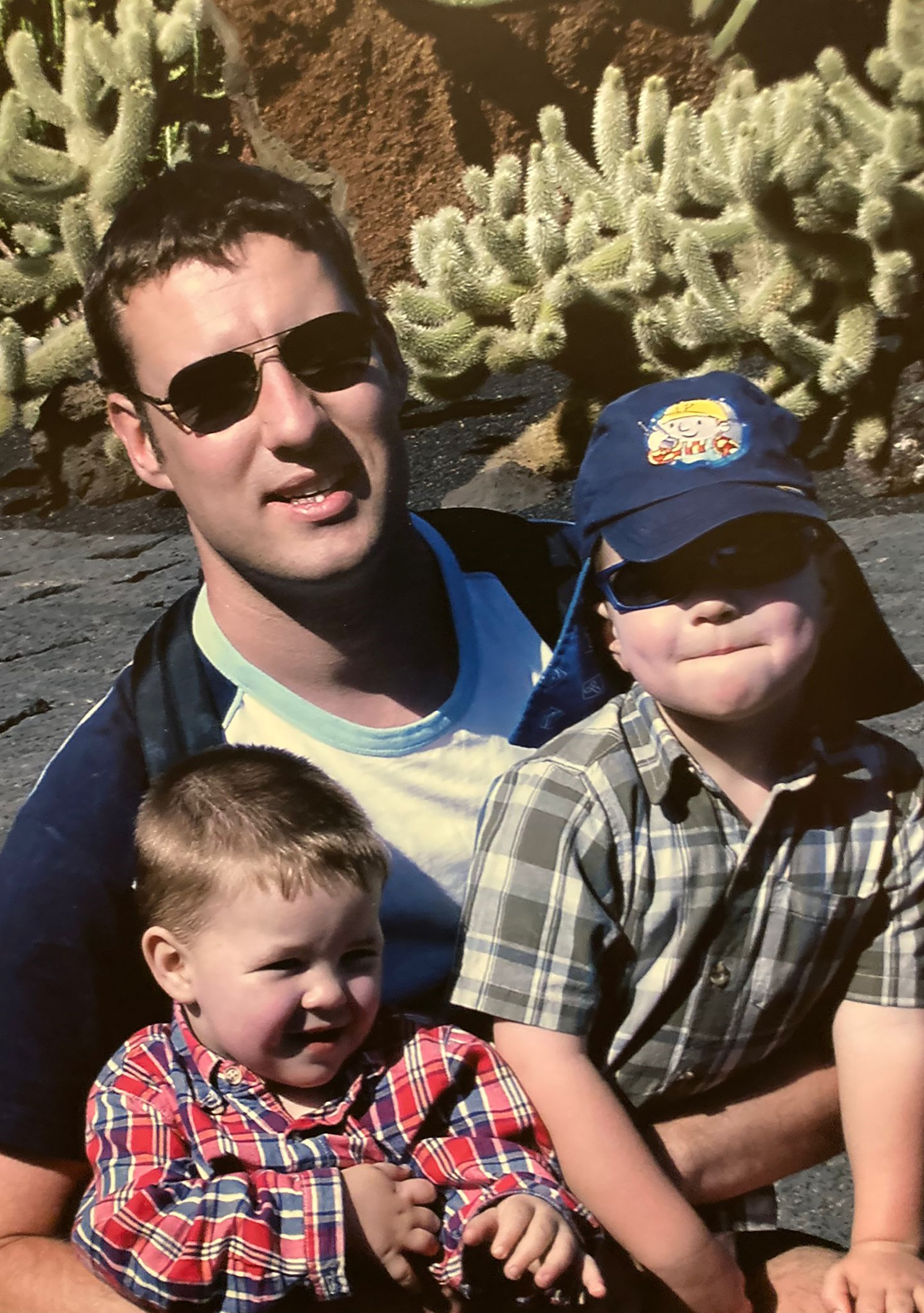 Alistair Wilson with his sons Andrew and Drew (family handout/PA)