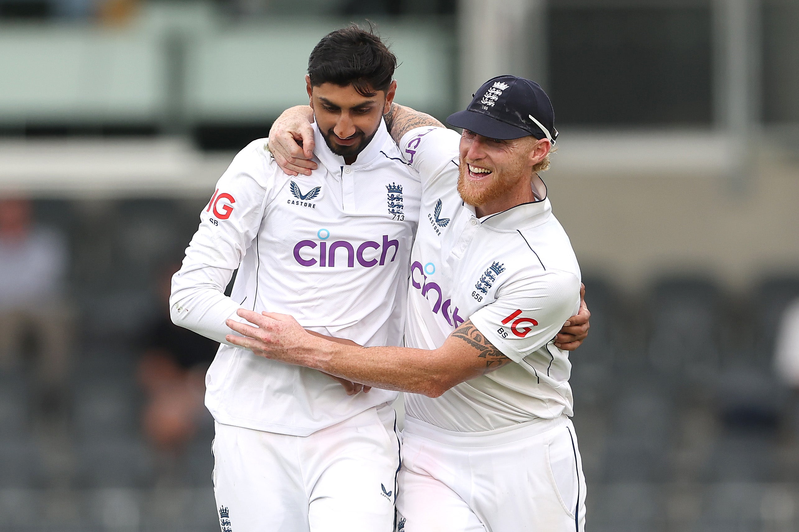 Shoaib Bashir has ben supported by skipper Ben Stokes