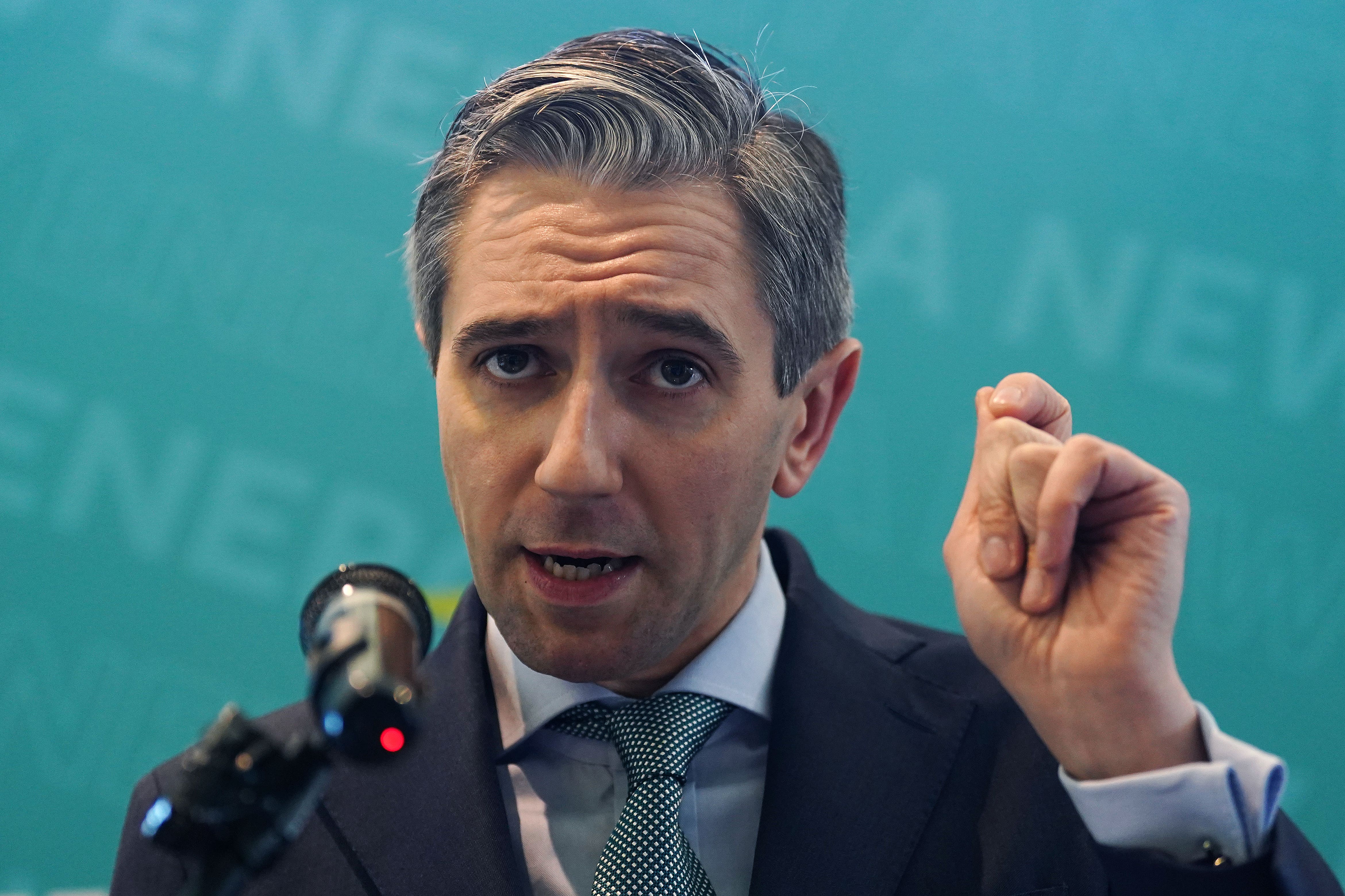 Taoiseach Simon Harris has said he wants the public to consider who will form a ‘stable government’ when they are voting, asking whether Ireland would want to have ’50 or 60′ independent TDs in the Dail after the general election (Brian Lawless/PA)