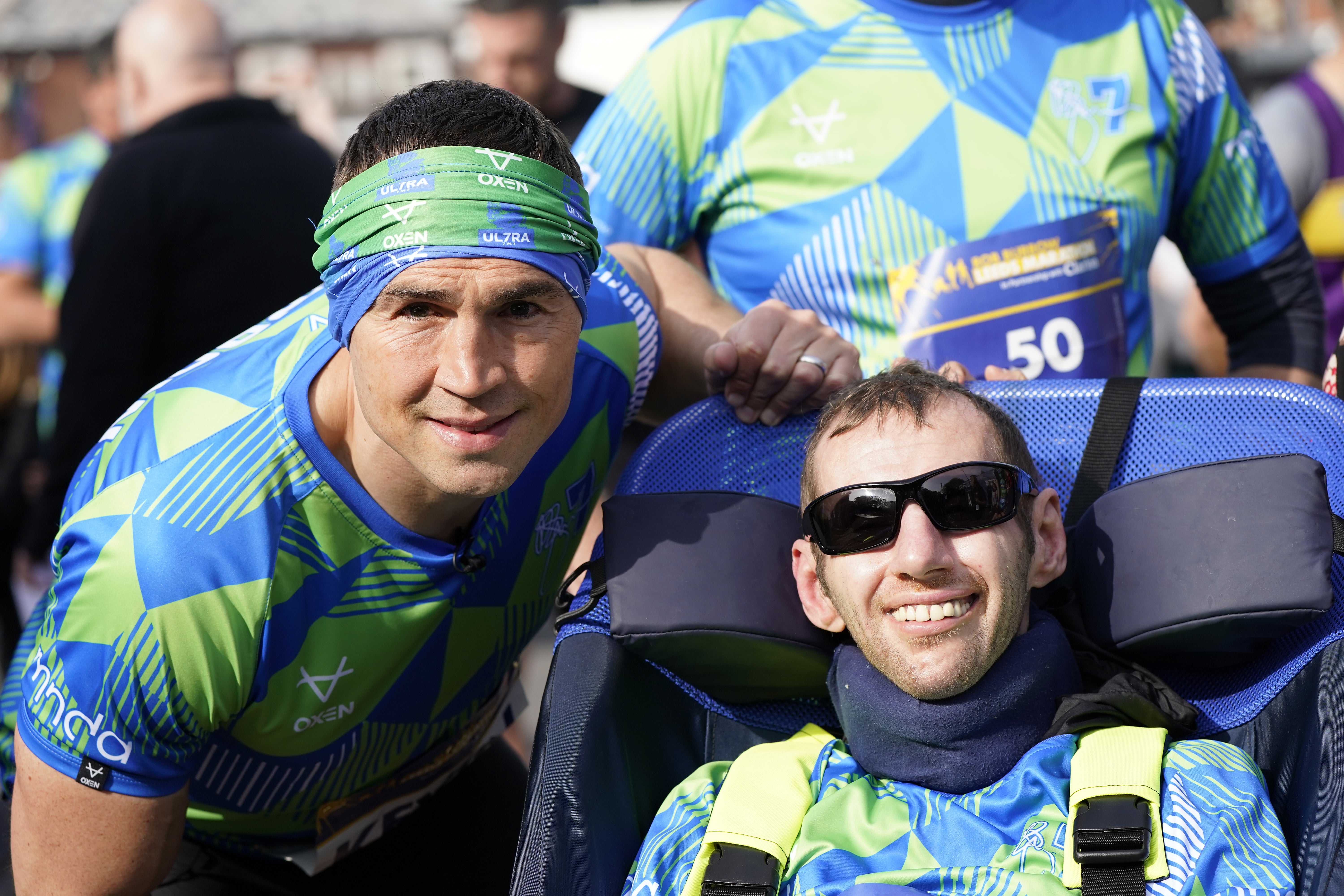 Kevin Sinfield, left, and Burrow campaigned to raise millions of pounds and raise awareness of MND