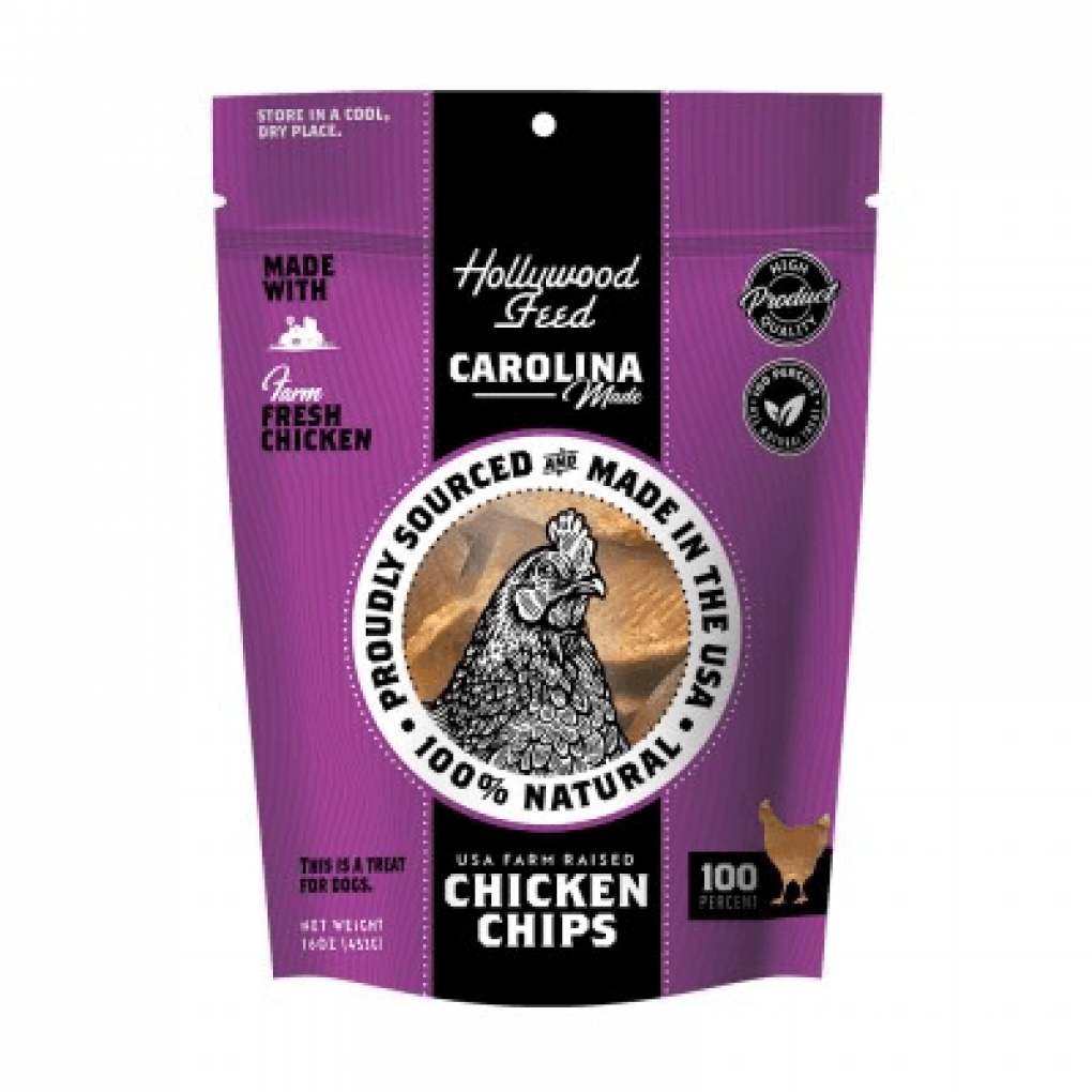 Carolina Prime Pet, Inc. recalled 400 16-ounce bags “Hollywood Feed Carolina Made Chicken Chips” dog treats