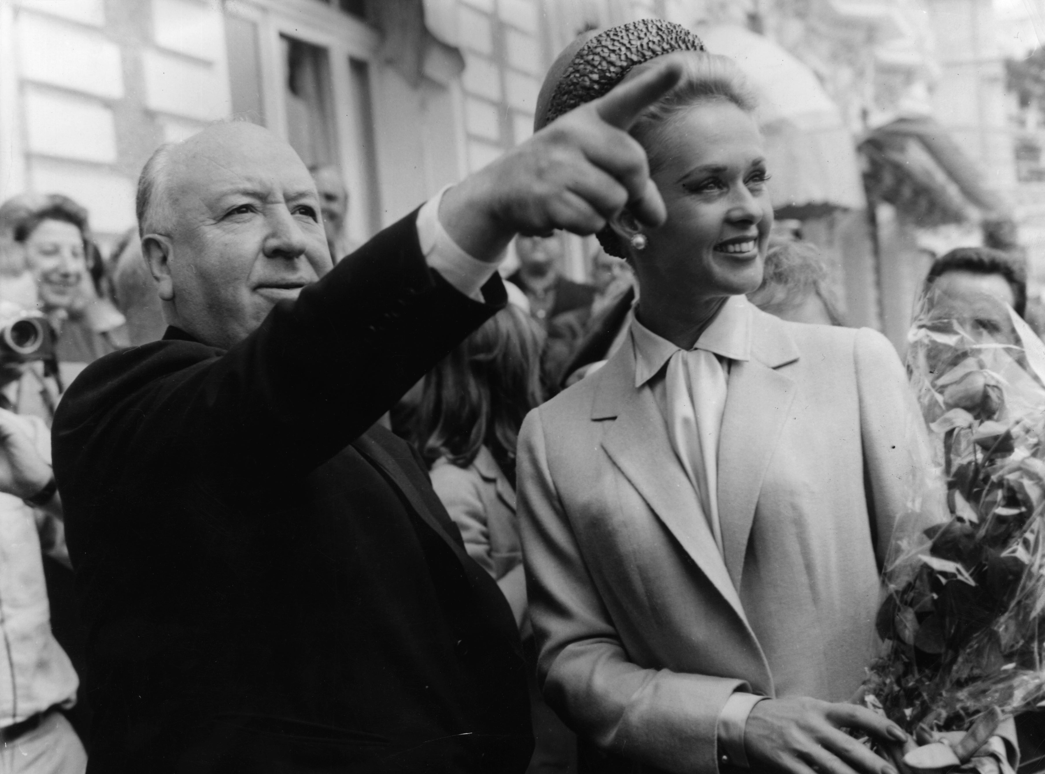 Obsessive auteur: Hitchcock and Hedren in 1963