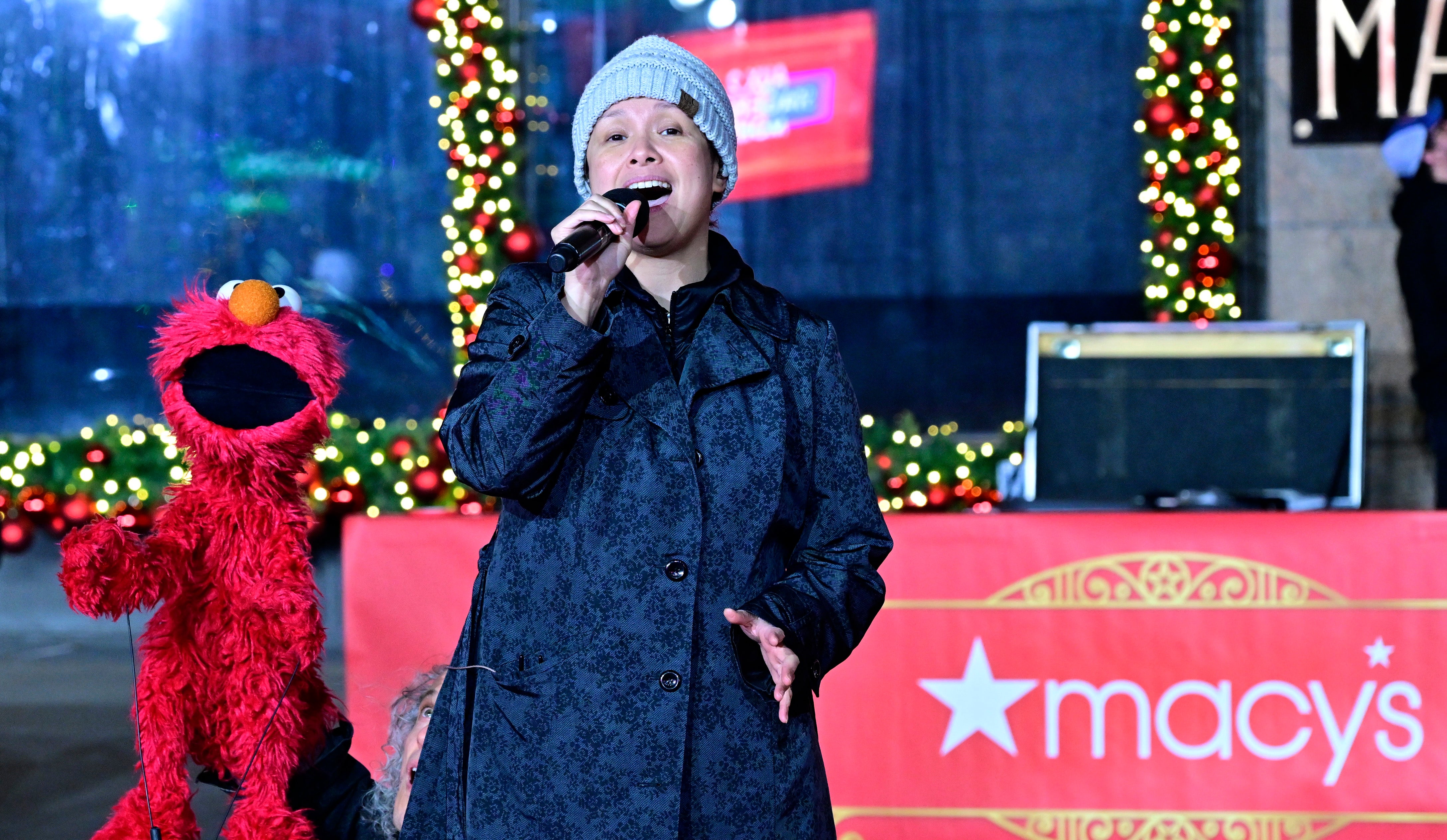 Lea Salonga performs during rehearsals for Macy’s Thanksgiving Day Parade