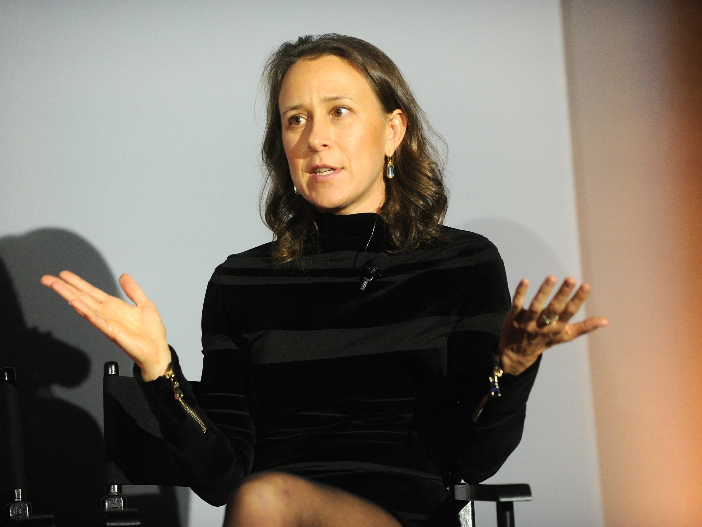 Anne Wojcicki speaks during an event in November 2015