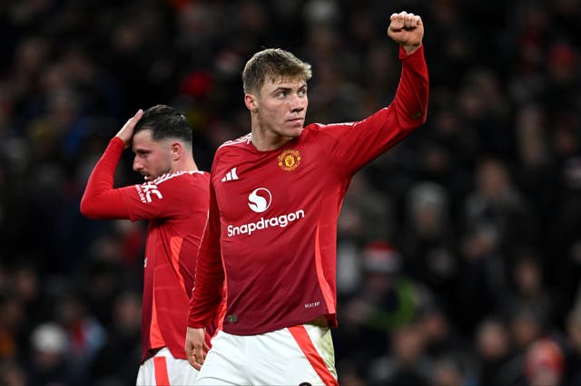 <p>Rasmus Hojlund scored twice as Manchester United secured their first win under Ruben Amorim </p>