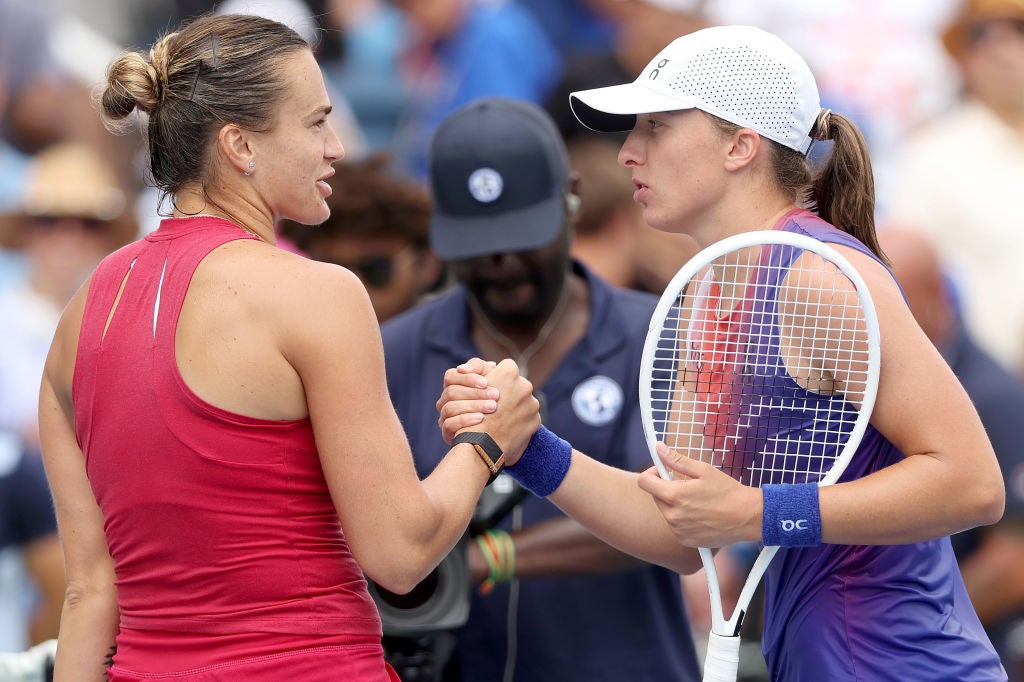 Swiatek lost to Aryna Sabalenka in the semi-finals of the Cincinnati Open